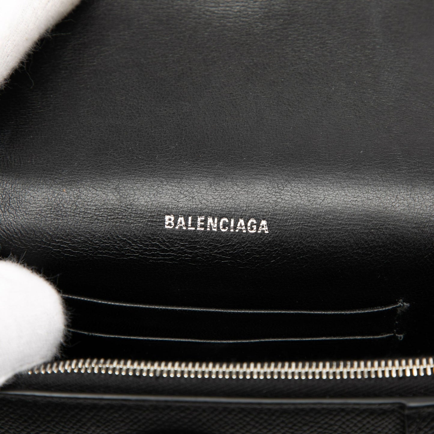 Balenciaga Calfskin Hourglass Downtown Crossbody XS