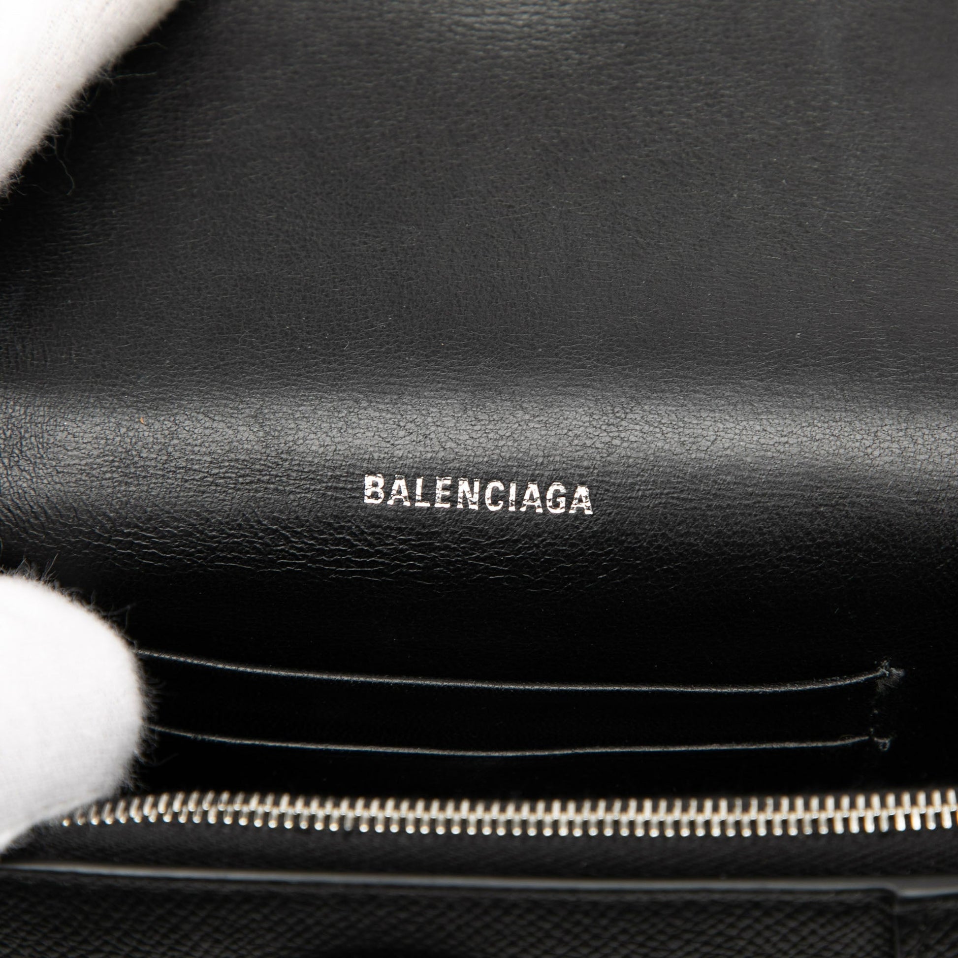Balenciaga Calfskin Hourglass Downtown Crossbody XS