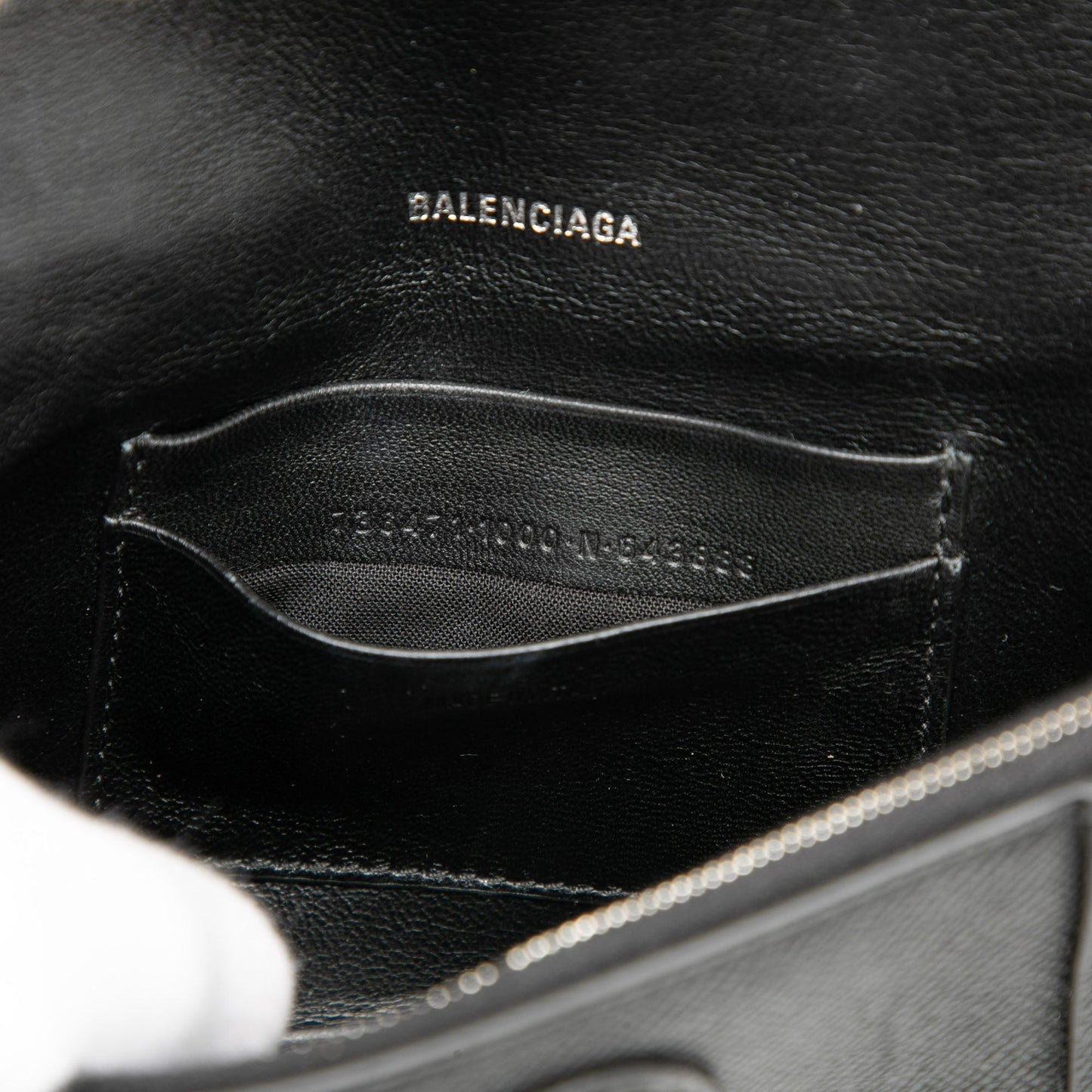 Balenciaga Calfskin Hourglass Downtown Crossbody XS