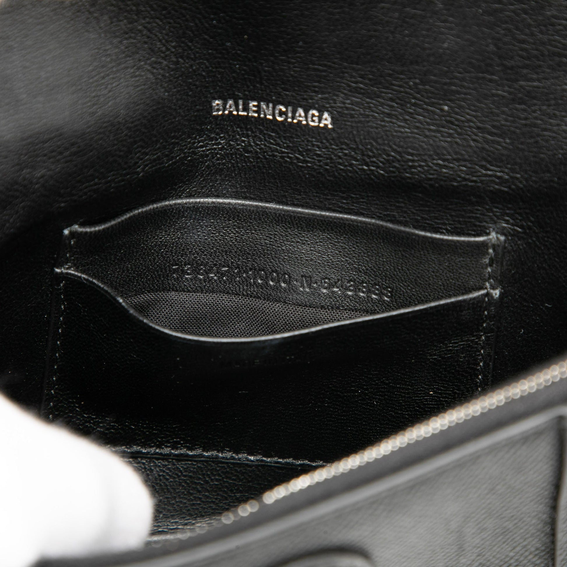 Balenciaga Calfskin Hourglass Downtown Crossbody XS