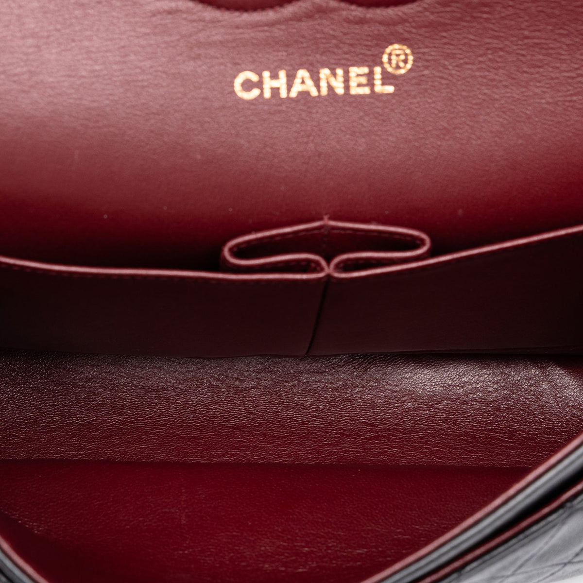 Chanel Medium Classic Lambskin Double Flap — Black