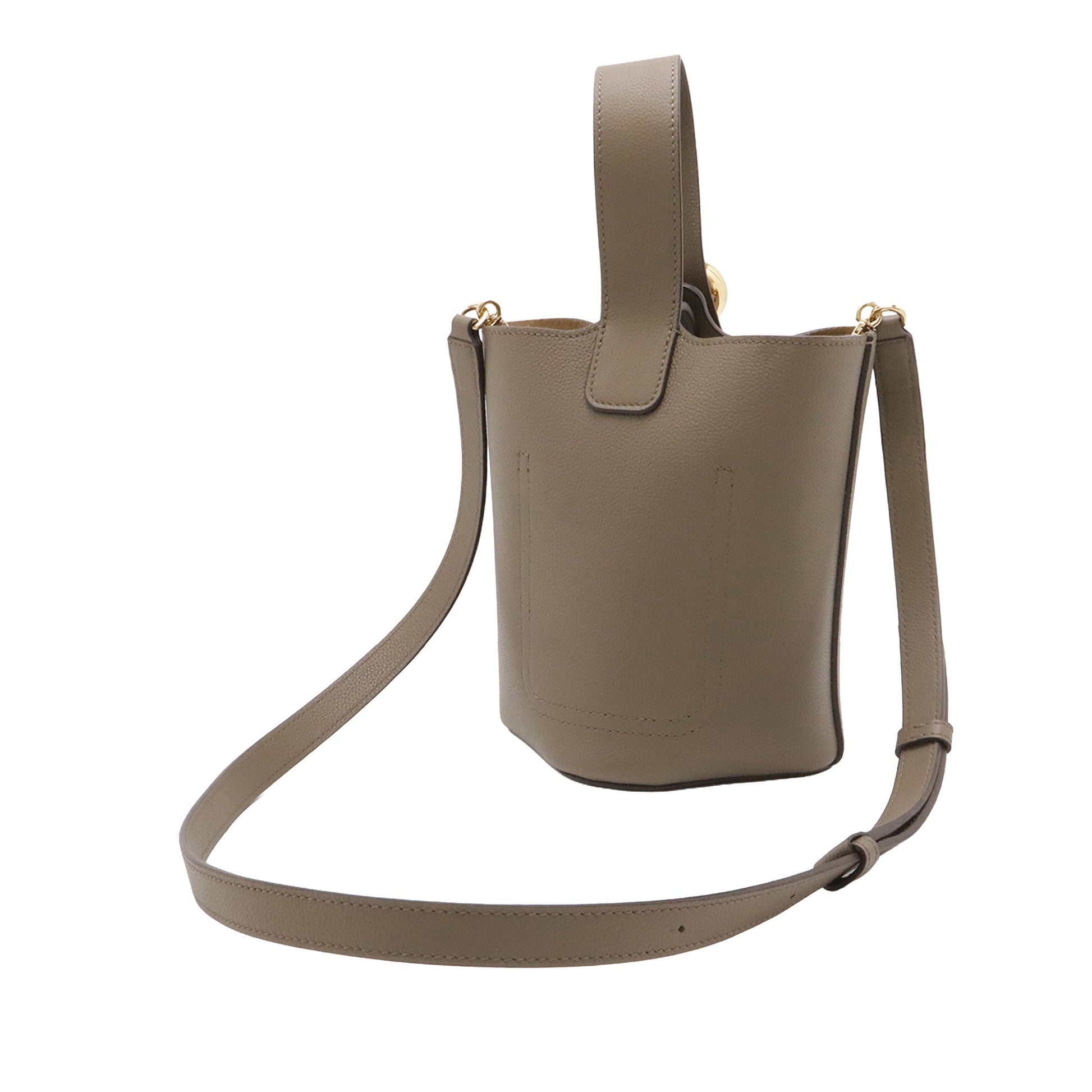 LOEWE Mini Leather Pebble Bucket Bag