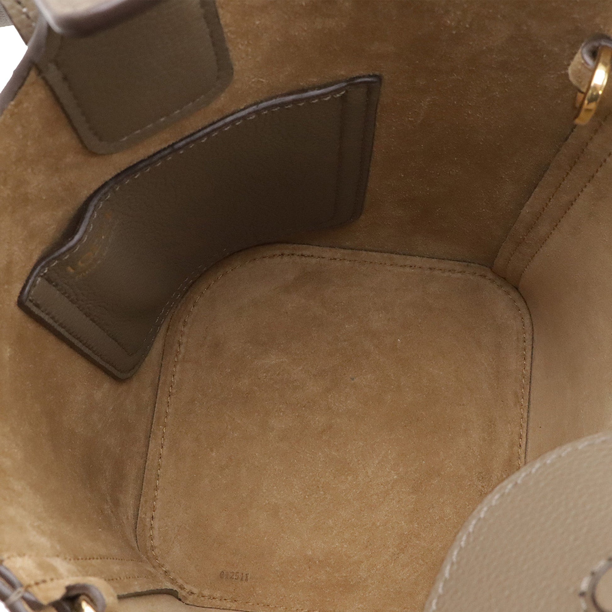 LOEWE Mini Leather Pebble Bucket Bag