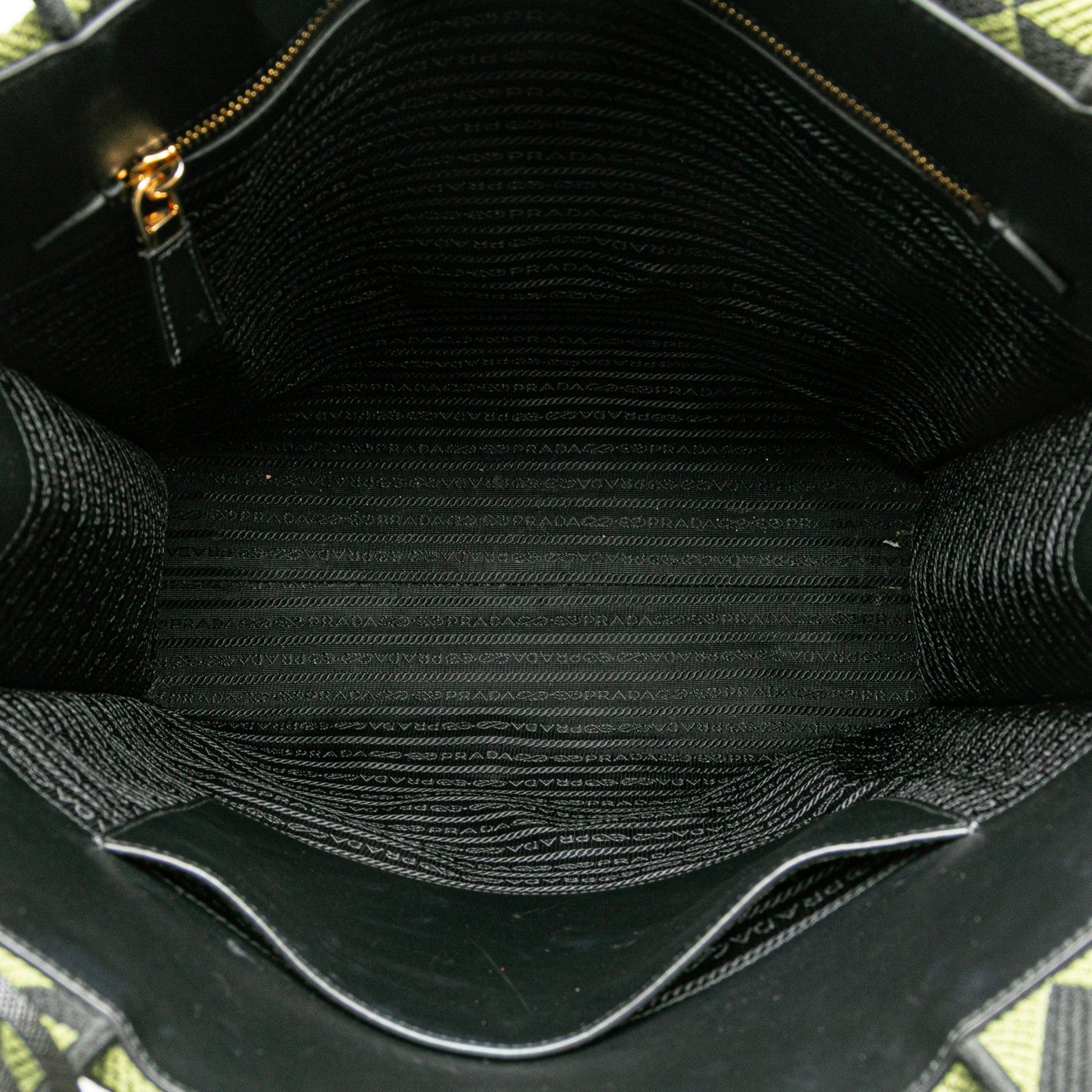Prada Jacquard Triangolo Symbole Shopping Tote