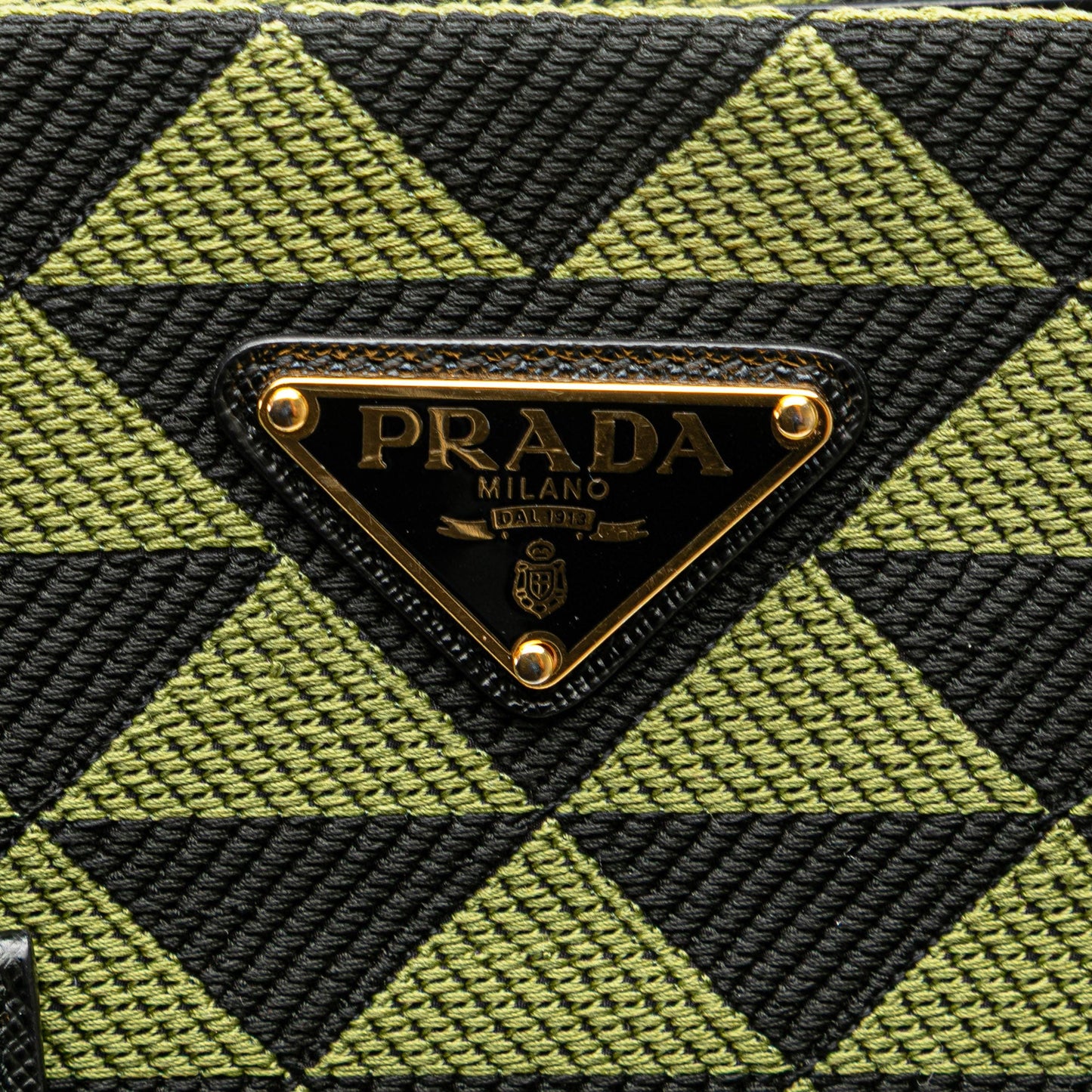 Prada Jacquard Triangolo Symbole Shopping Tote