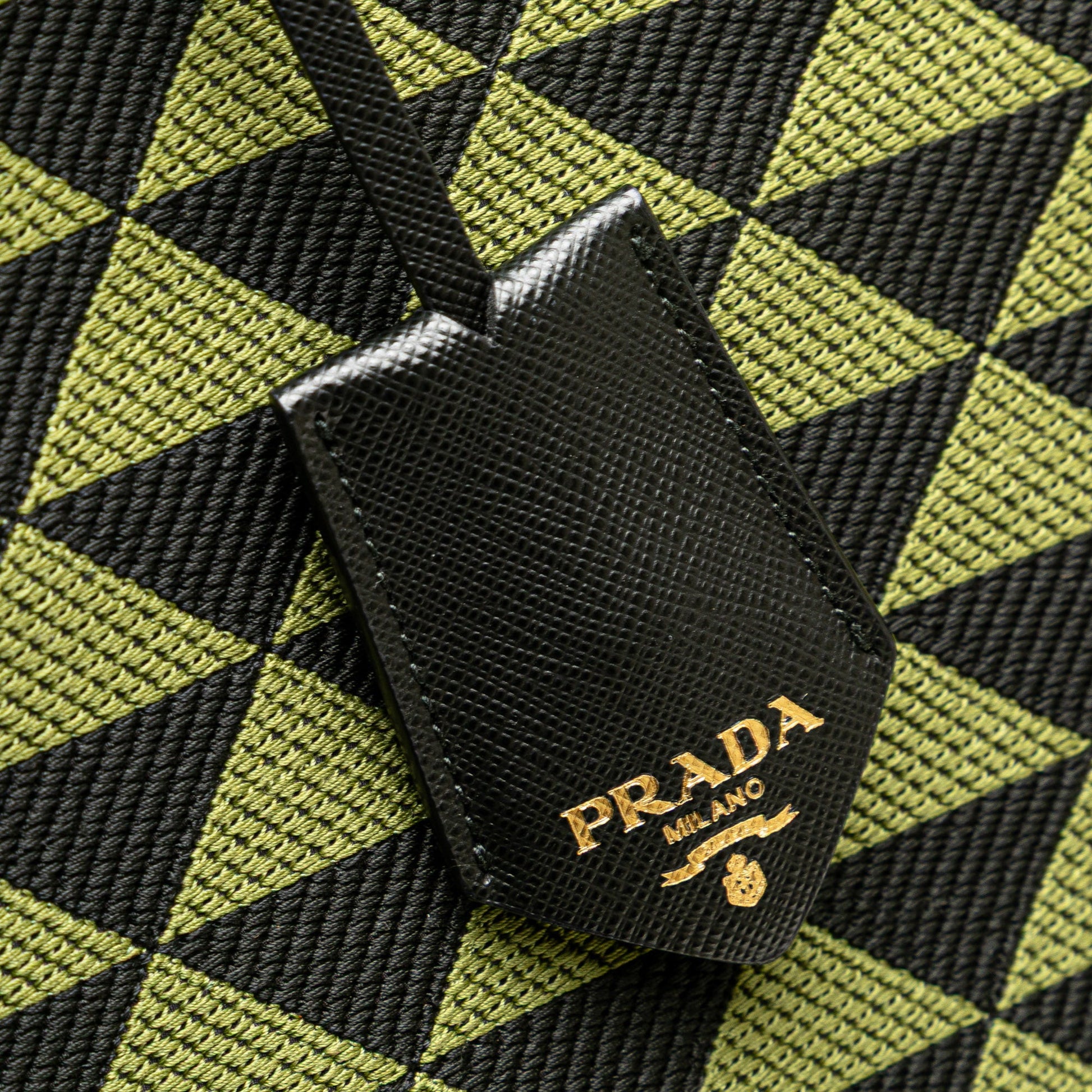 Prada Jacquard Triangolo Symbole Shopping Tote