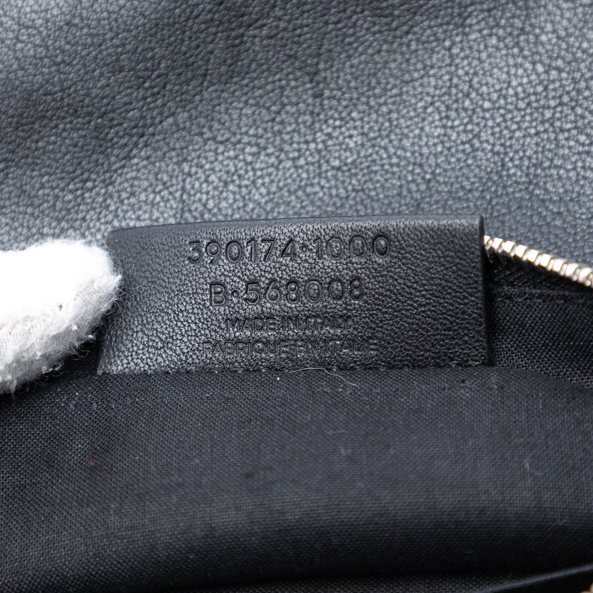 Balenciaga Goatskin Motocross Classic Metallic Edge Clutch