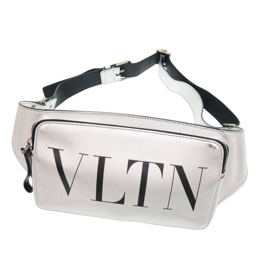 Valentino Metallic Calfskin VLTN Rockstud Belt Bag