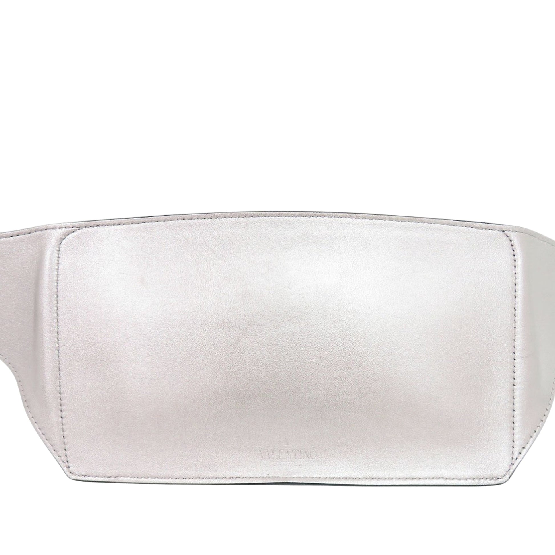 Valentino Metallic Calfskin VLTN Rockstud Belt Bag