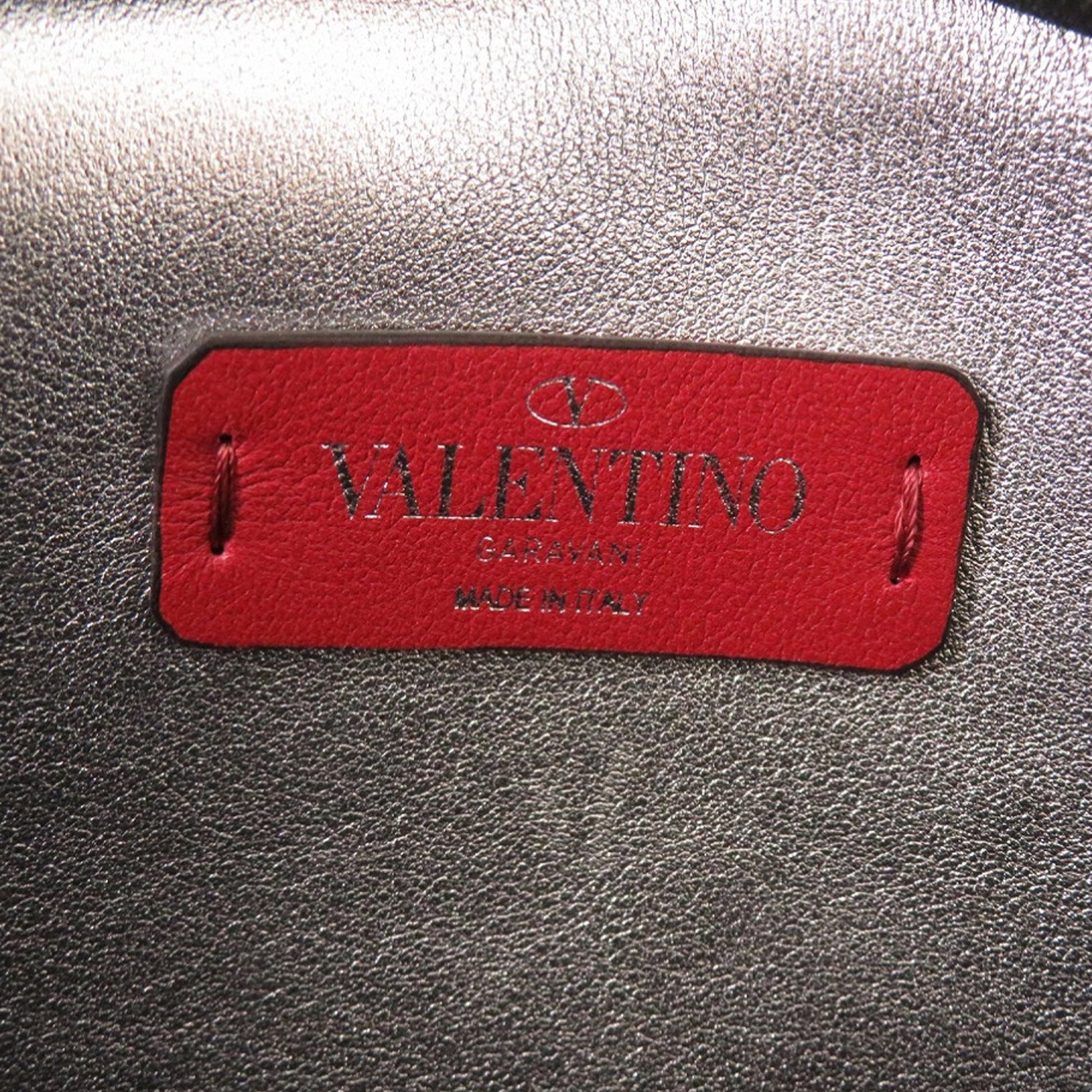 Valentino Metallic Calfskin VLTN Rockstud Belt Bag