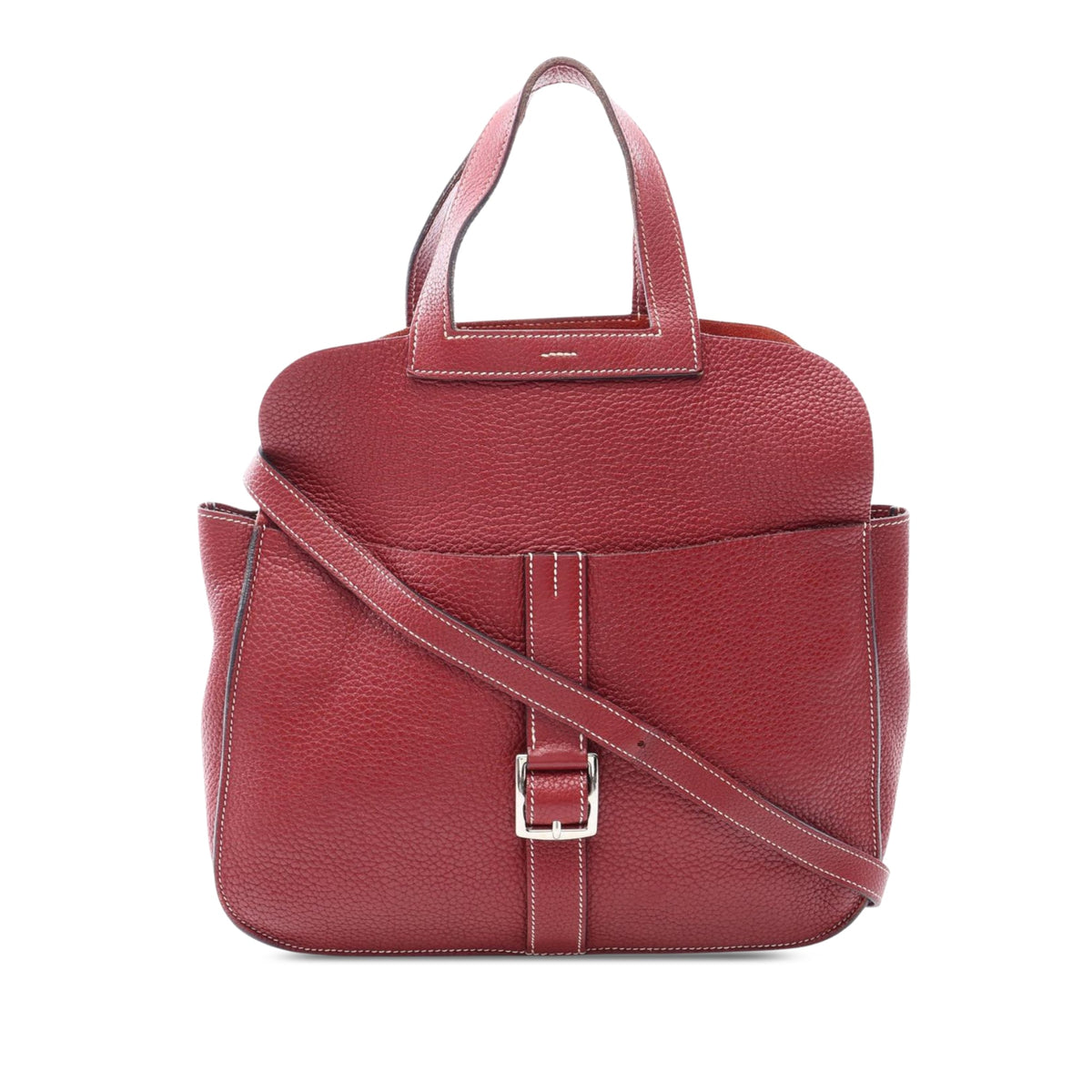 Hermès Taurillon Clemence Halzan 31 — Red