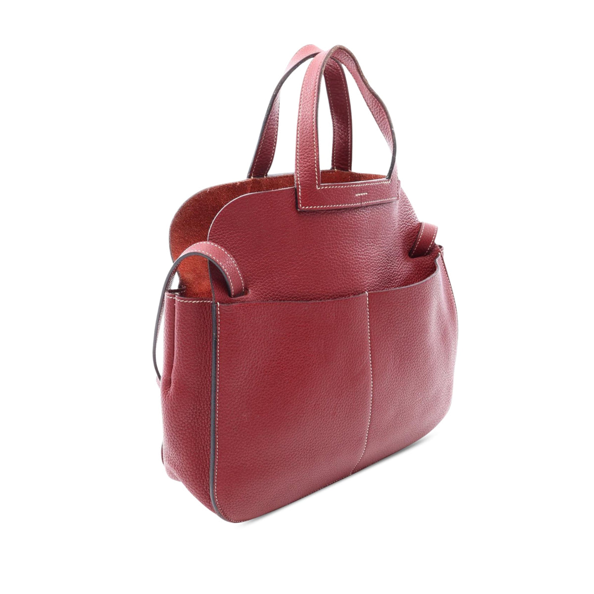 Hermès Taurillon Clemence Halzan 31 — Red