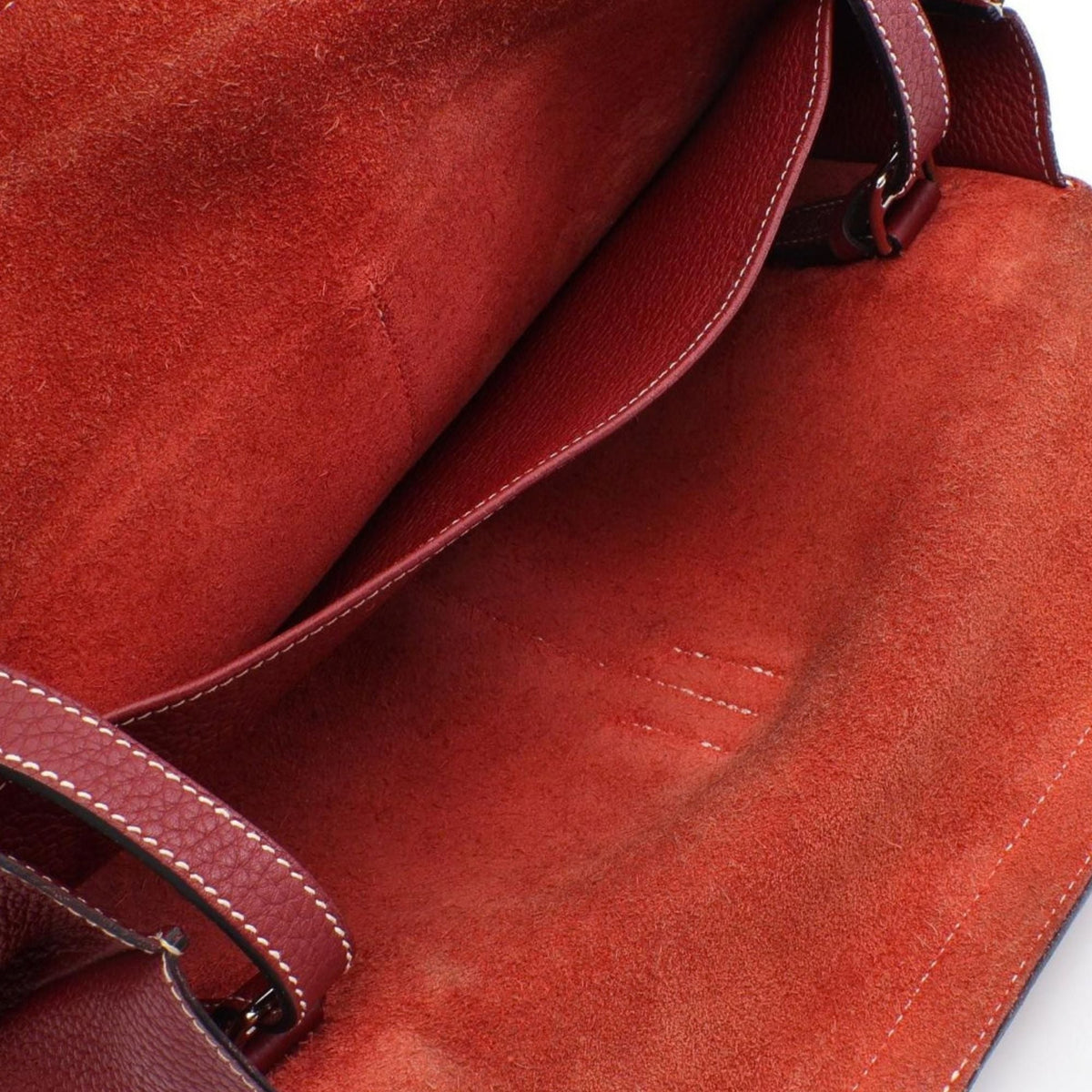 Hermès Taurillon Clemence Halzan 31 — Red