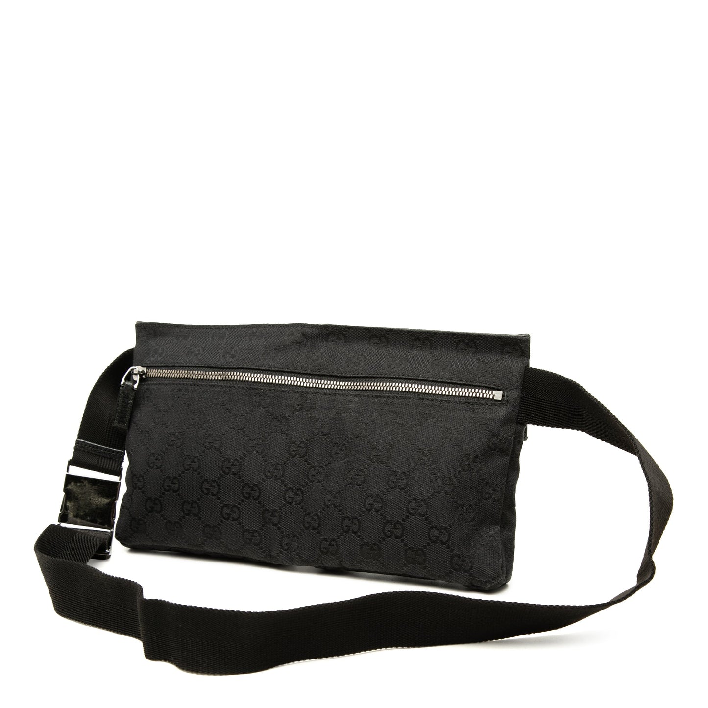 Gucci GG Canvas Double Pocket Belt Bag
