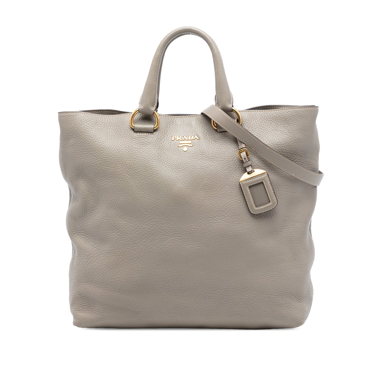 Prada Vitello Daino Open Convertible Tote