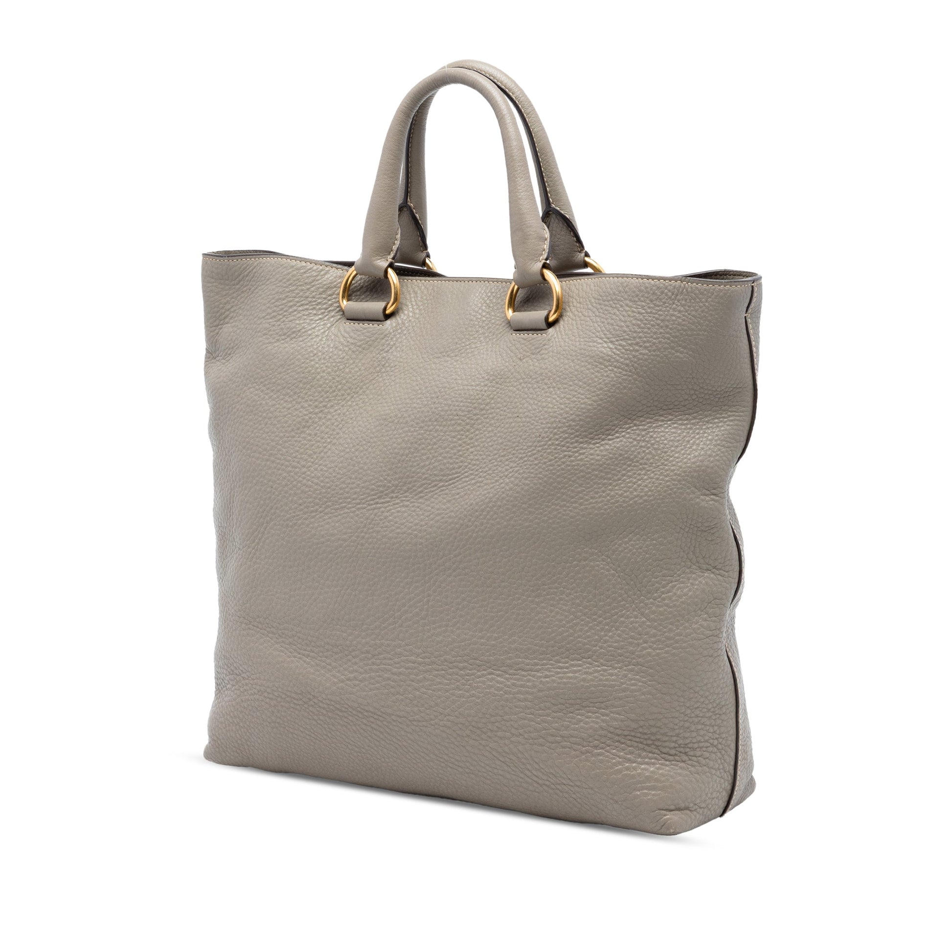 Prada Vitello Daino Open Convertible Tote