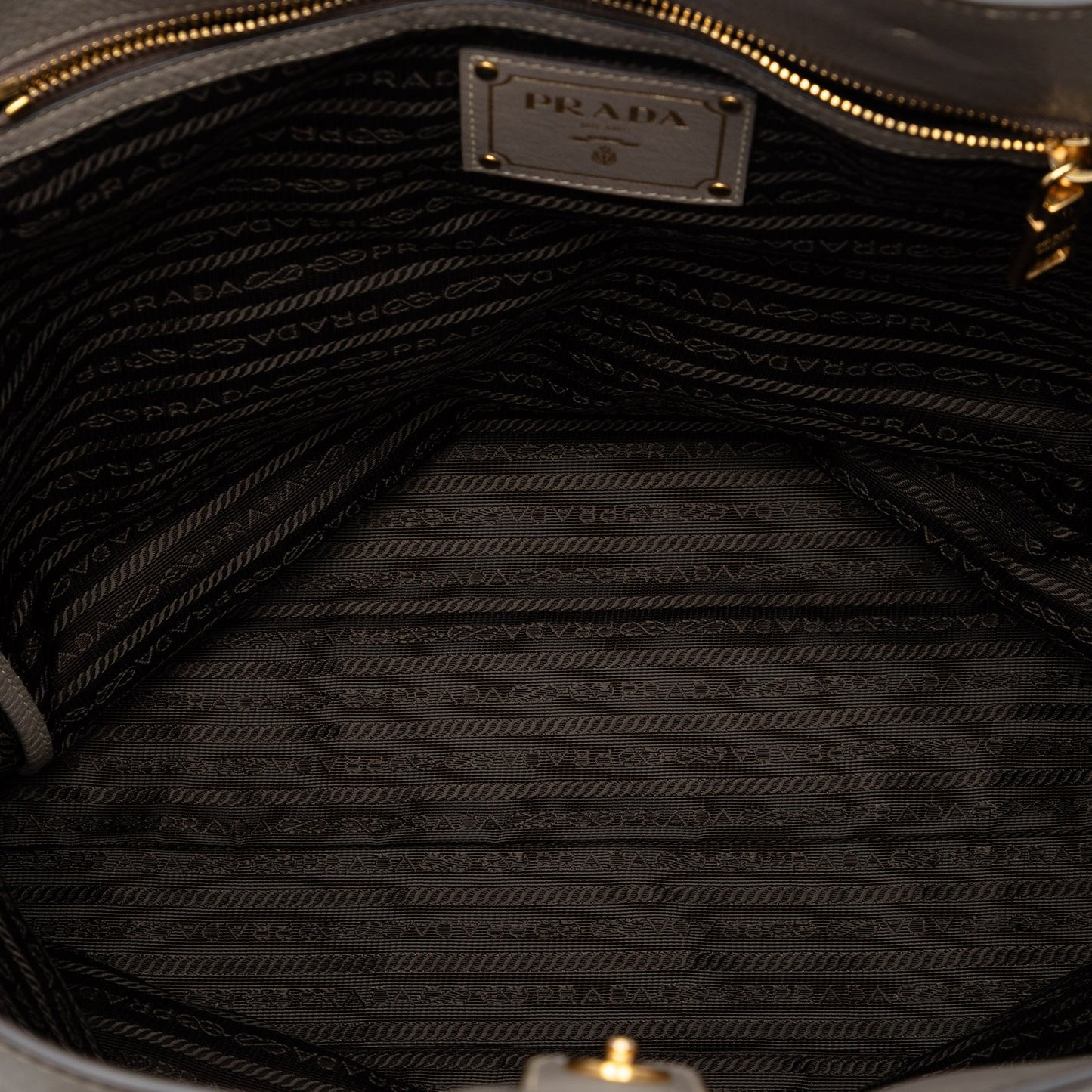 Prada Vitello Daino Open Convertible Tote