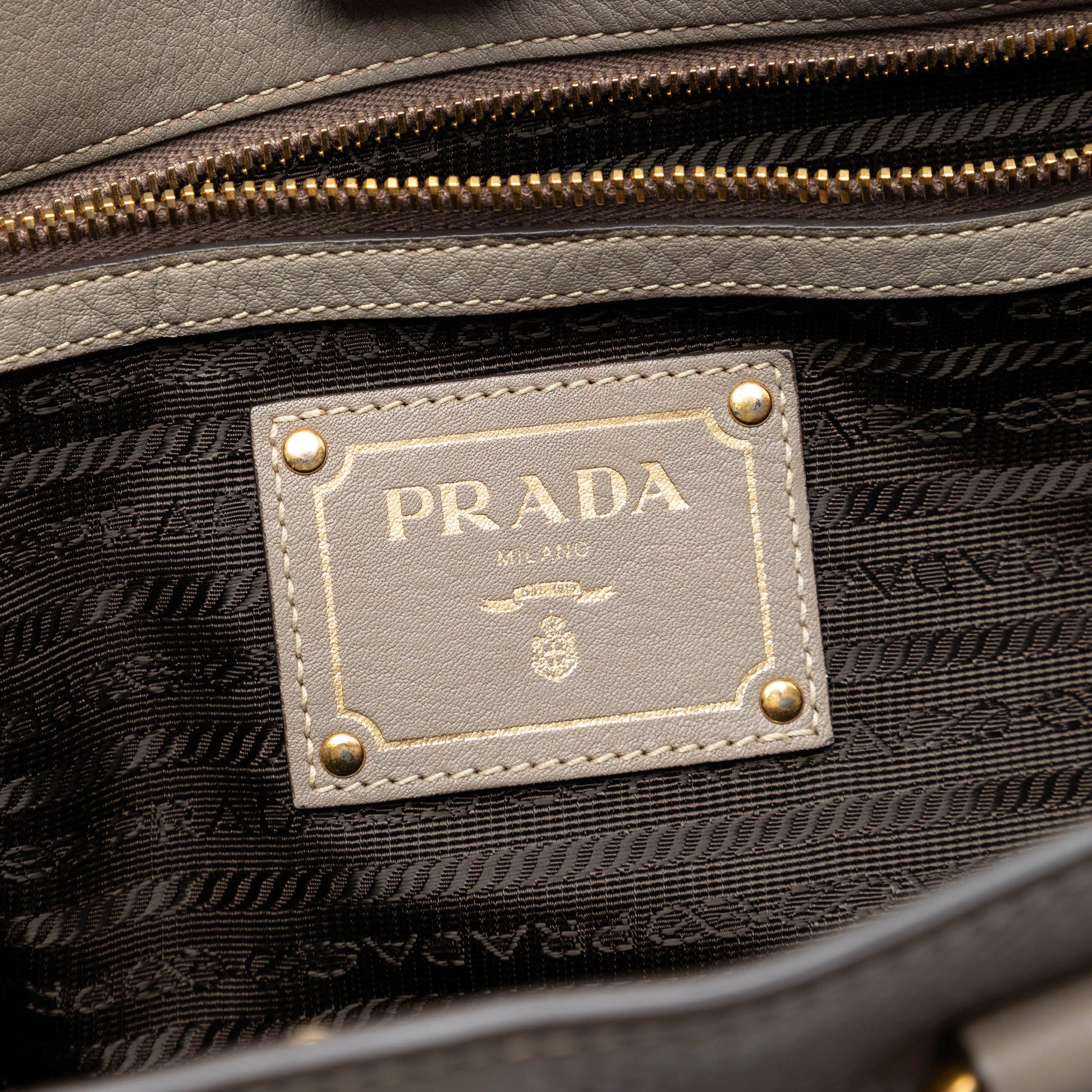 Prada Vitello Daino Open Convertible Tote
