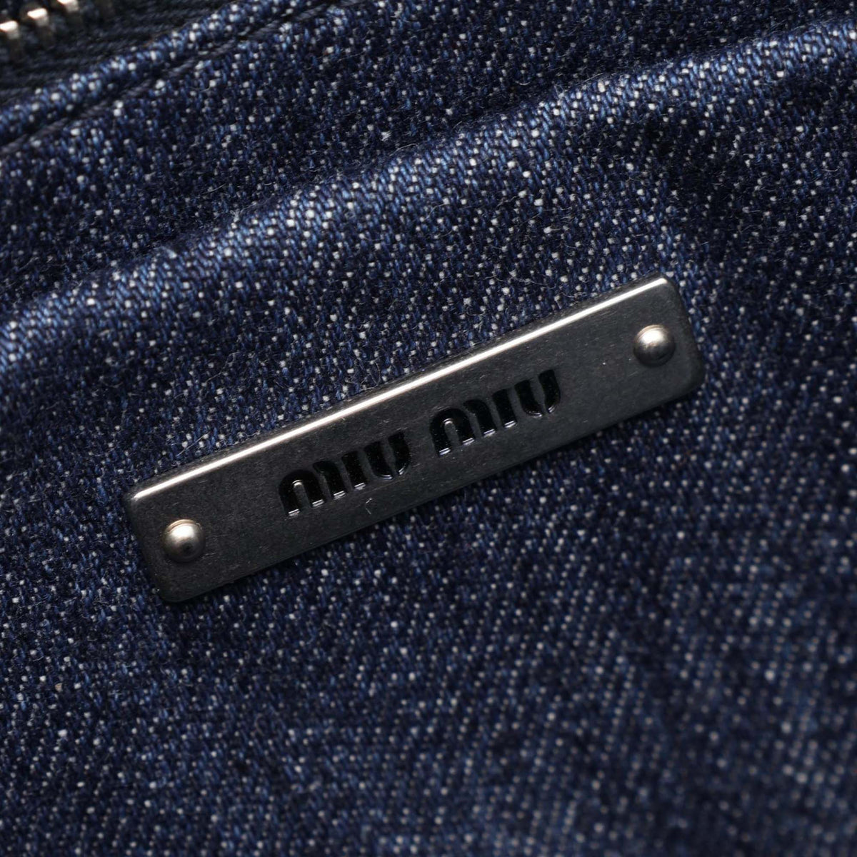 Miu Miu Denim Tote Bag — Blue
