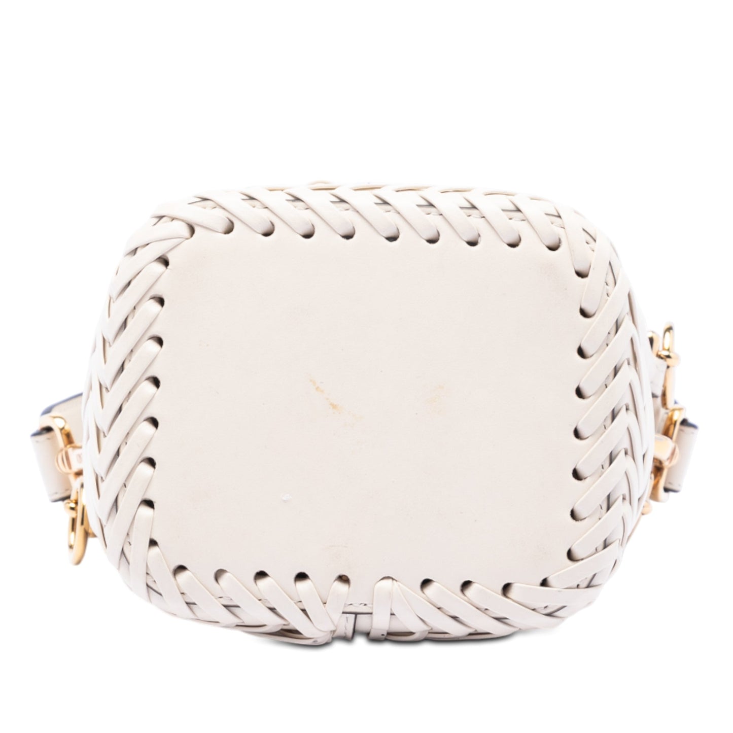 Fendi Mini Embossed Leather Whipstitch Mon Tresor Bucket Bag
