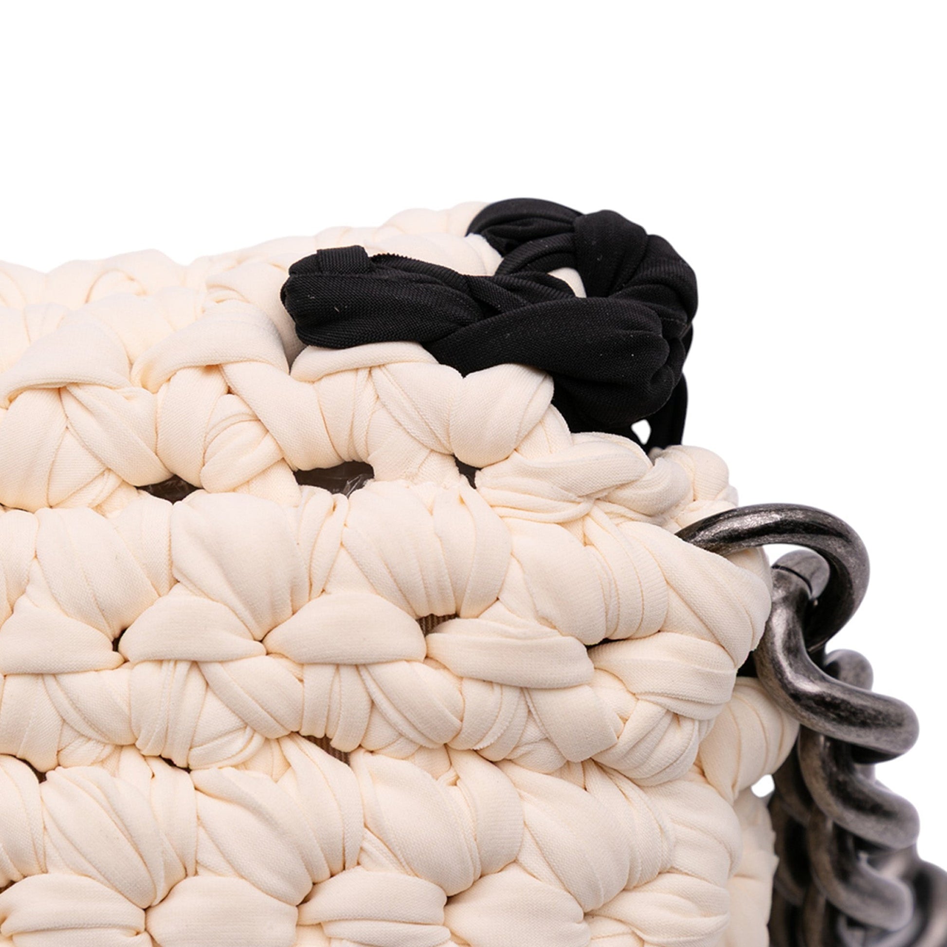 Chanel Neoprene Fancy Crochet Flap