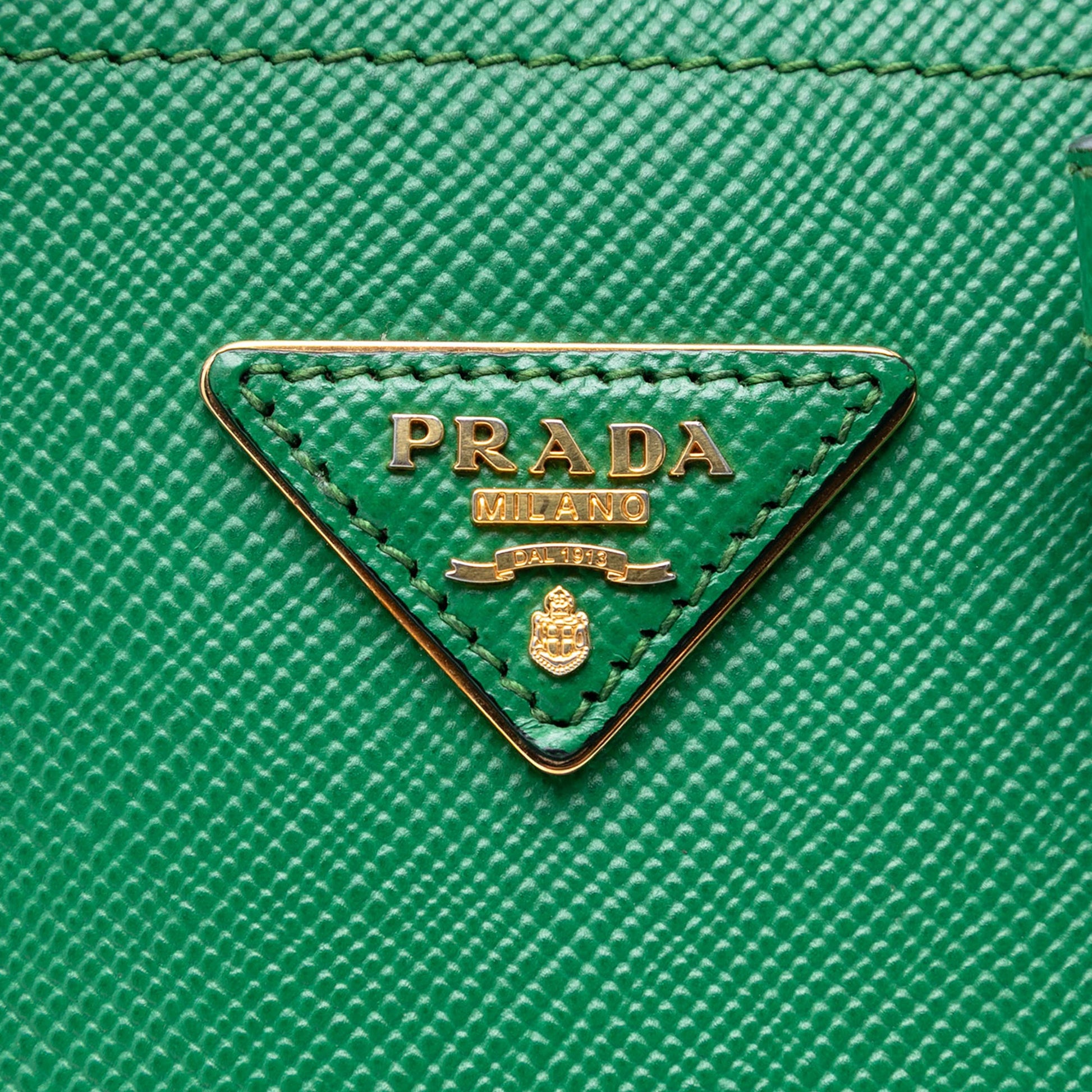 Prada Medium Saffiano Cuir Double Satchel