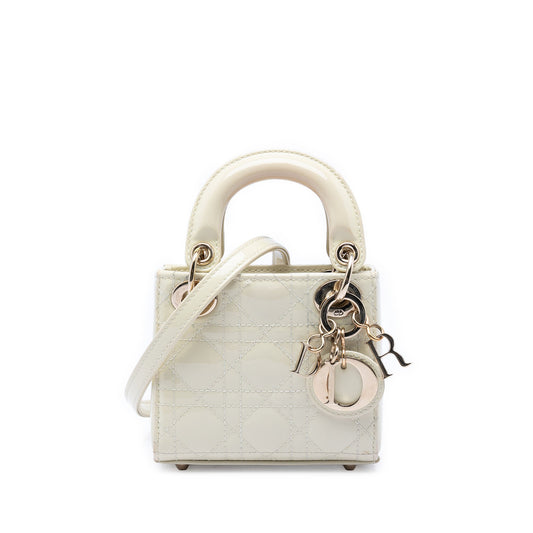 Dior Micro Patent Cannage Lady Dior