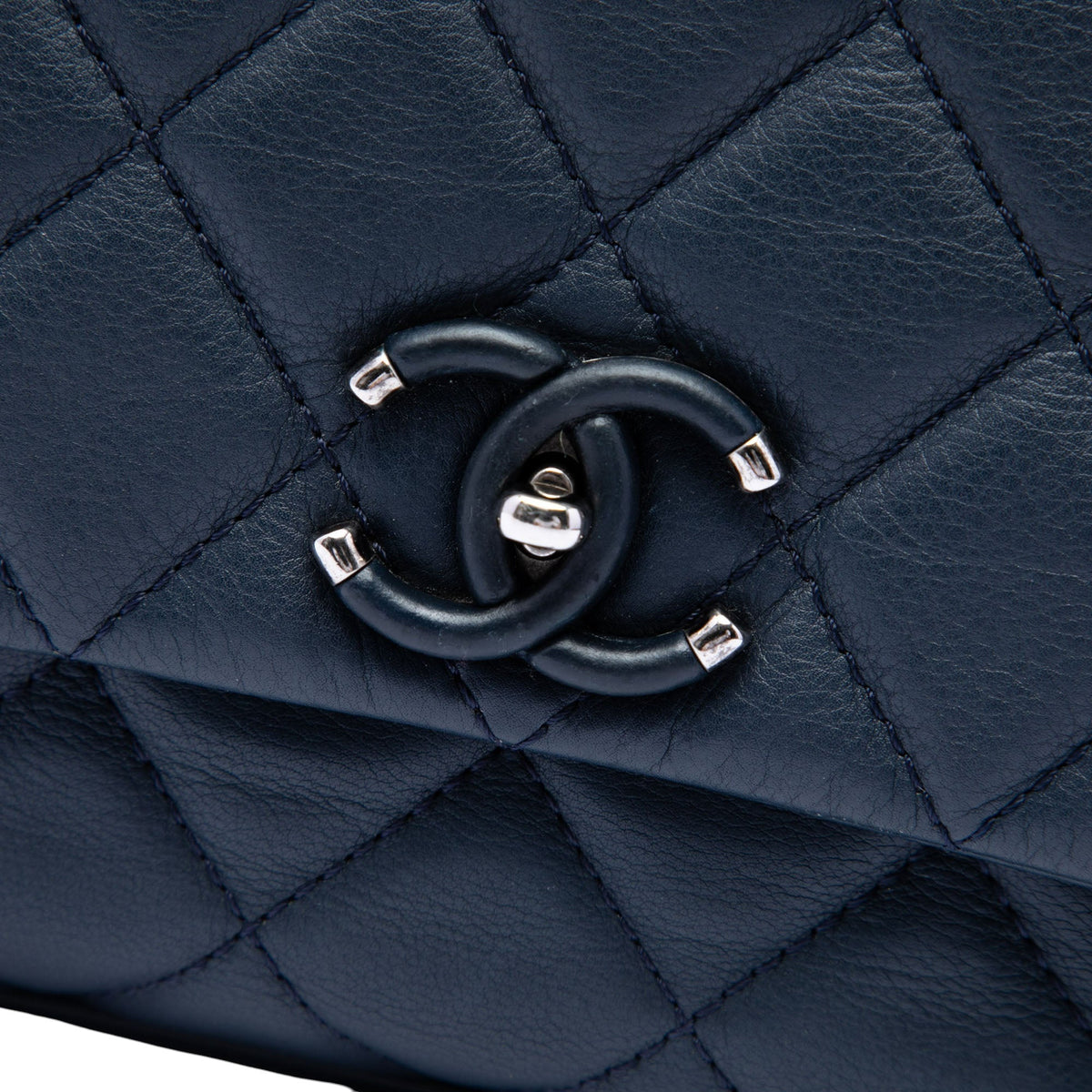 Chanel Quilted Calfskin Frame in Chain Flap