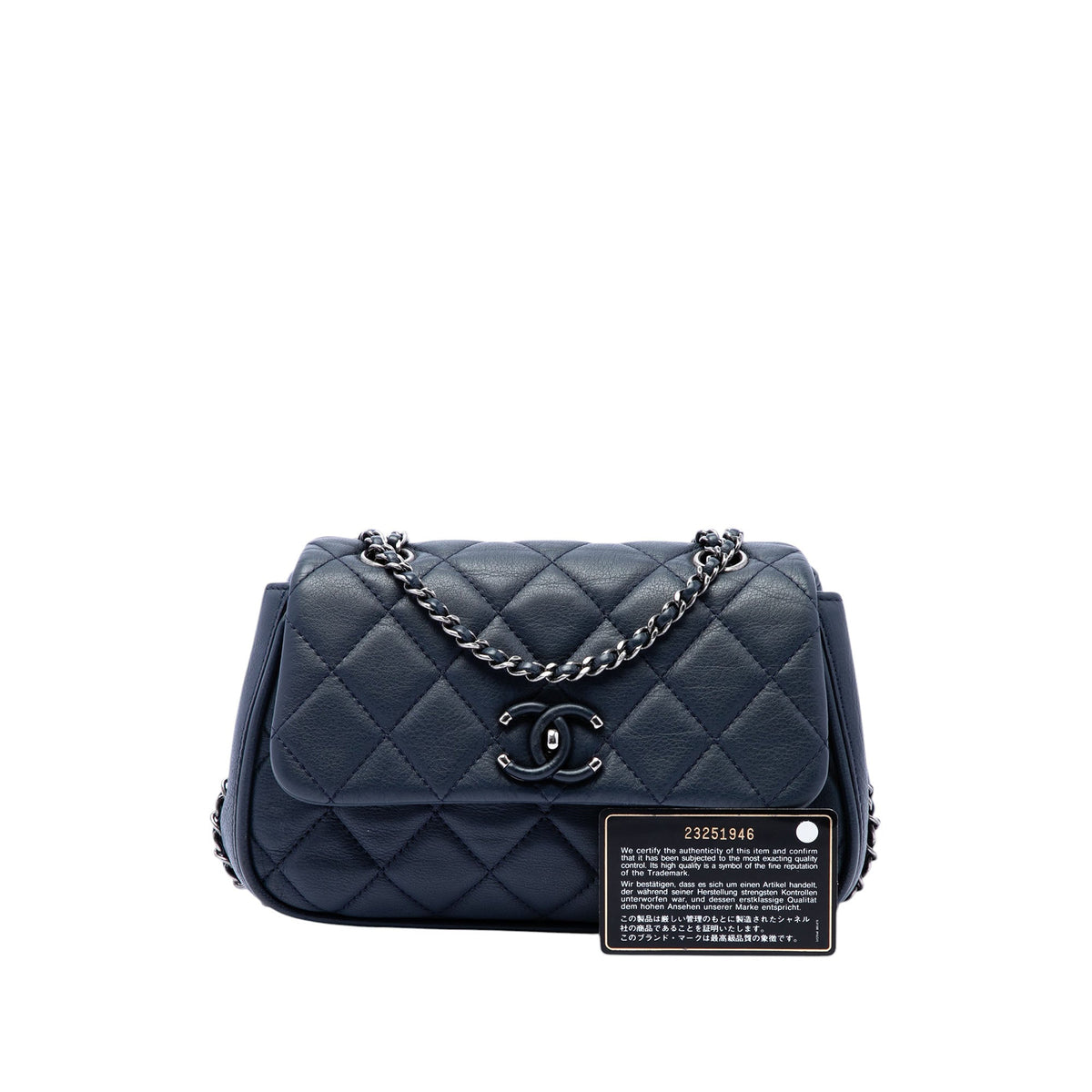 Chanel Quilted Calfskin Frame in Chain Flap