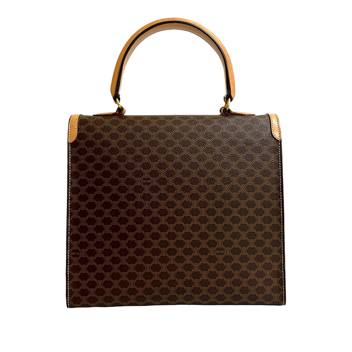 Celine Macadam Coated Canvas Handbag