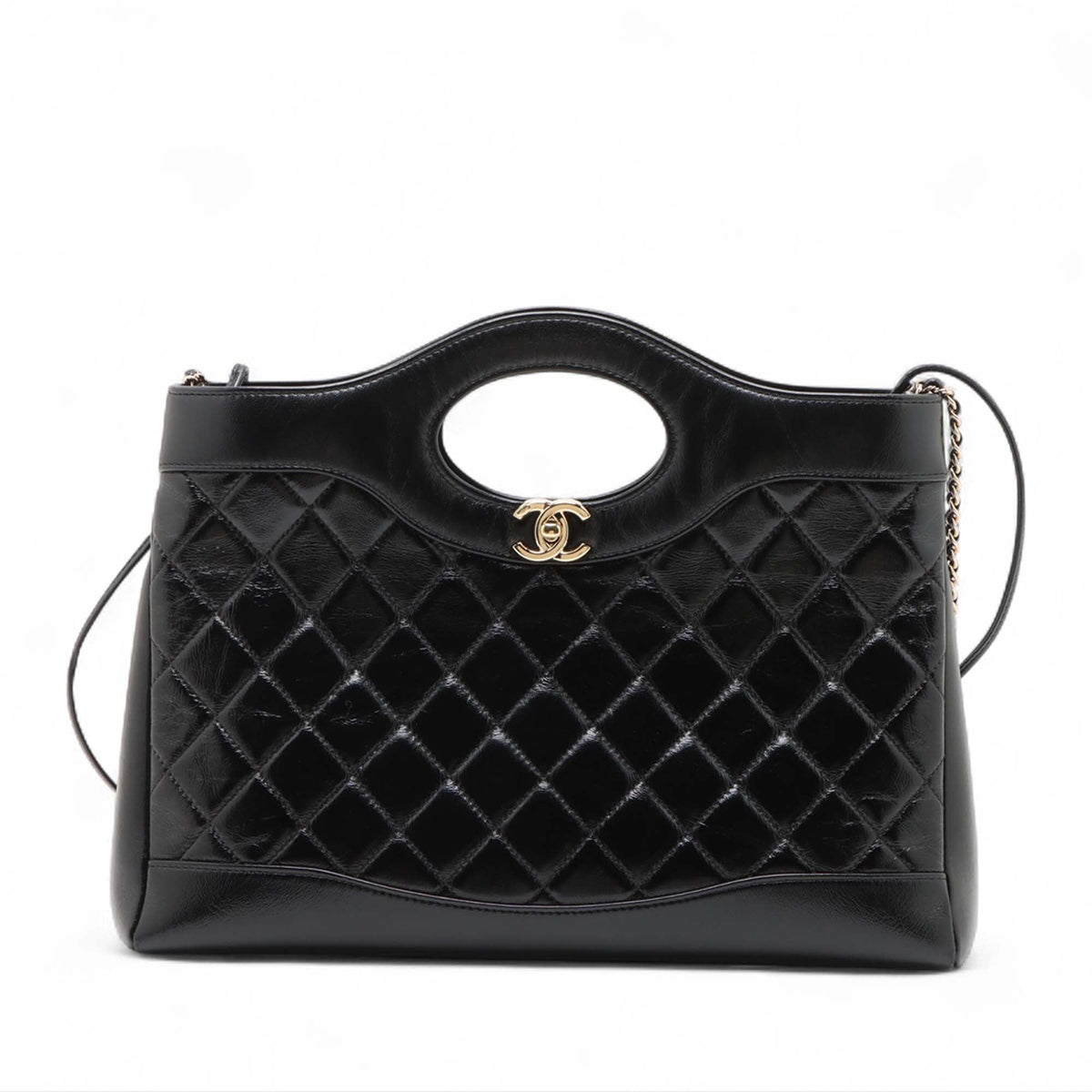 Chanel Mini Shiny Crumpled Calfskin 31 Shopping Bag