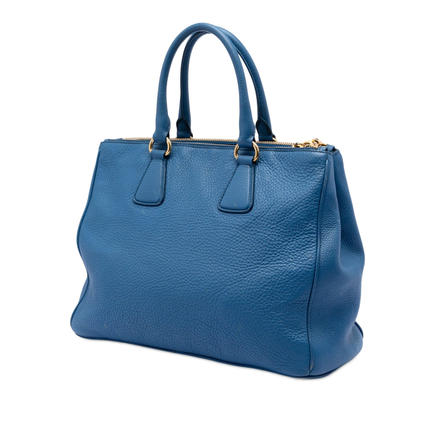 Prada Vitello Daino Double Zip Convertible Tote