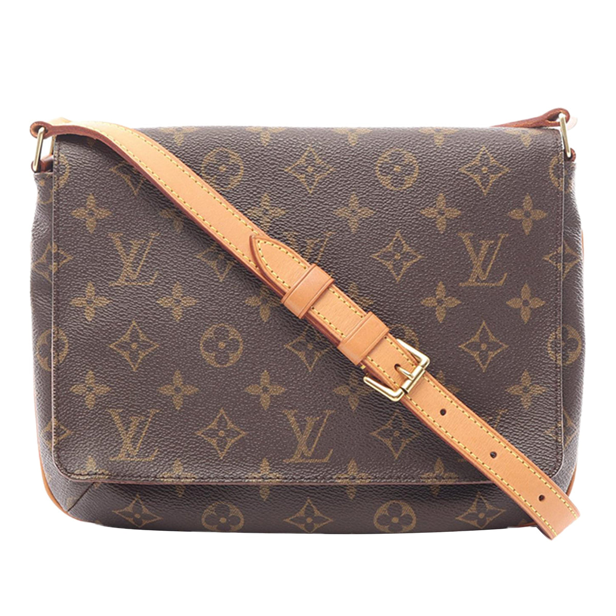 Louis Vuitton Monogram Musette Tango Short Strap — Brown