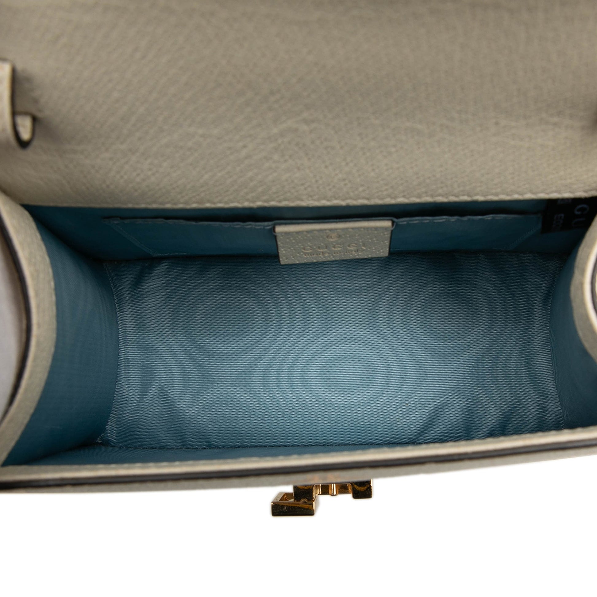 Gucci Mini Calfskin Bee Star Web Sylvie Top Handle Bag