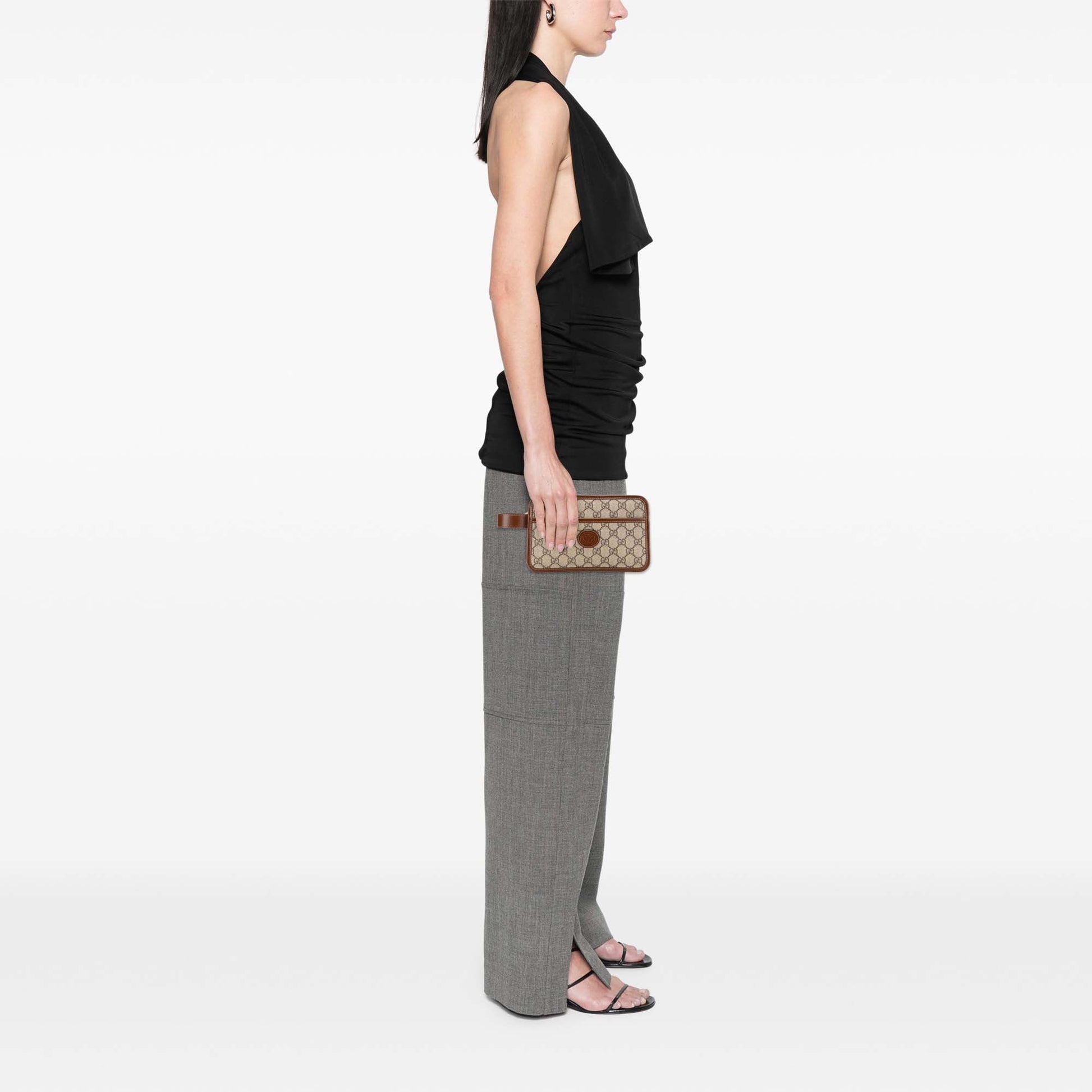 Gucci GG Supreme Interlocking G Clutch