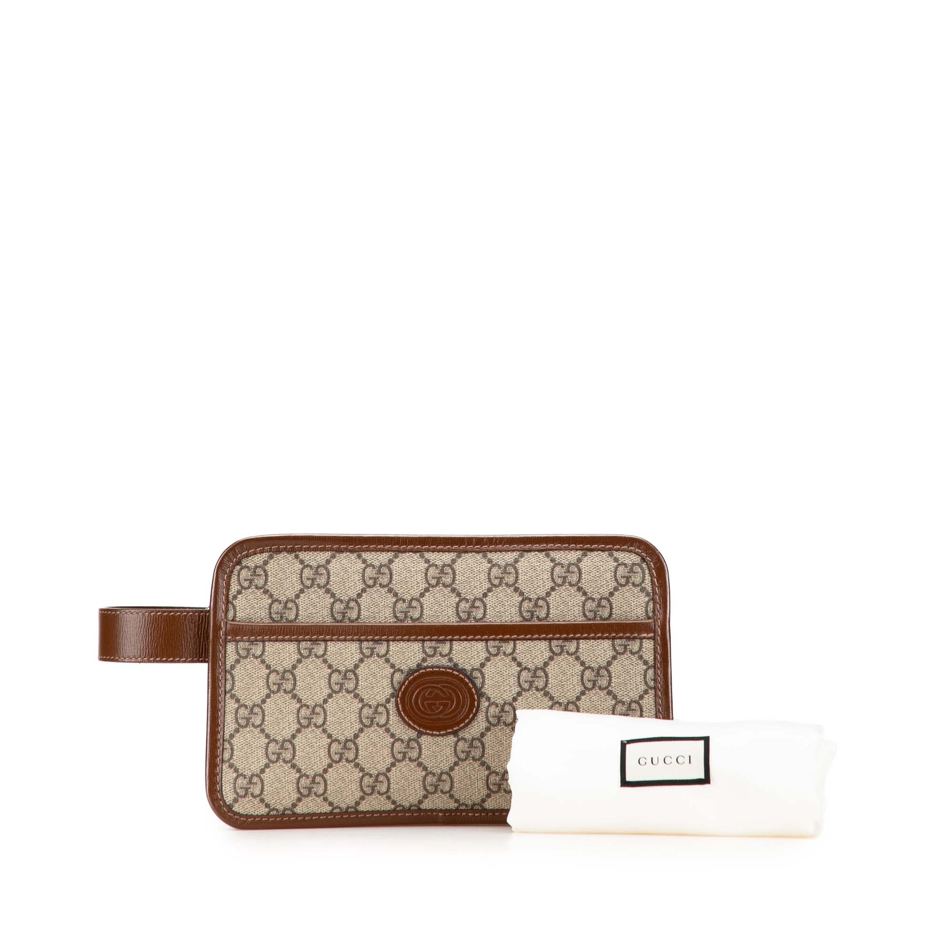 Gucci GG Supreme Interlocking G Clutch