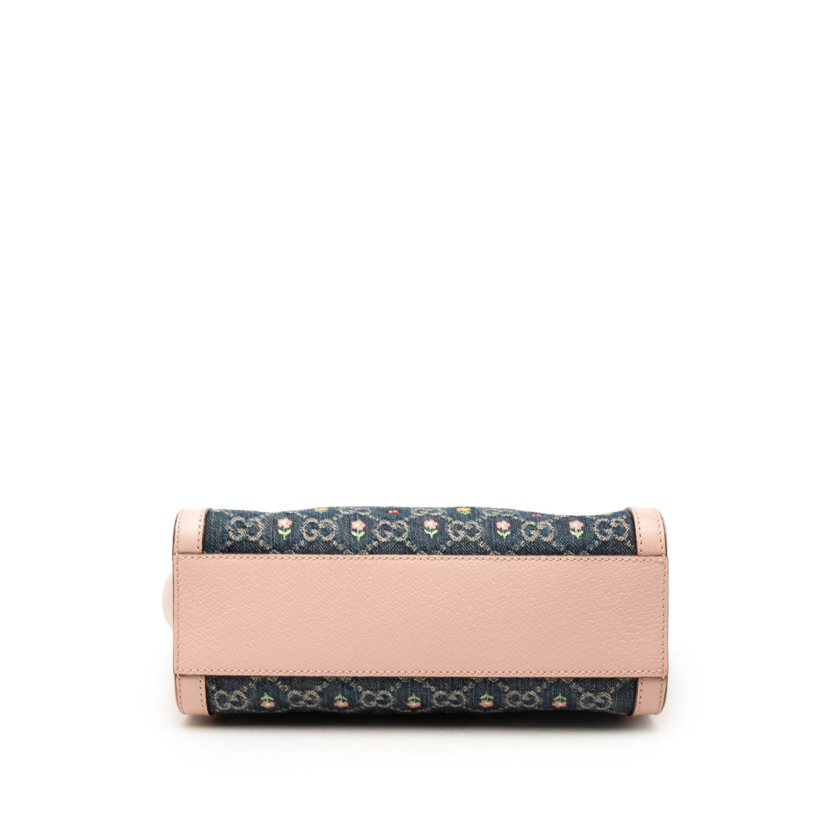 Gucci Small GG Denim Embroidery Ophidia Satchel