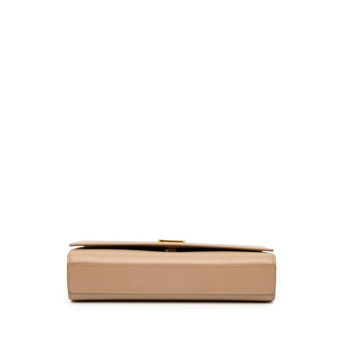 Saint Laurent Medium Grain De Poudre Monogram Kate Crossbody — Beige
