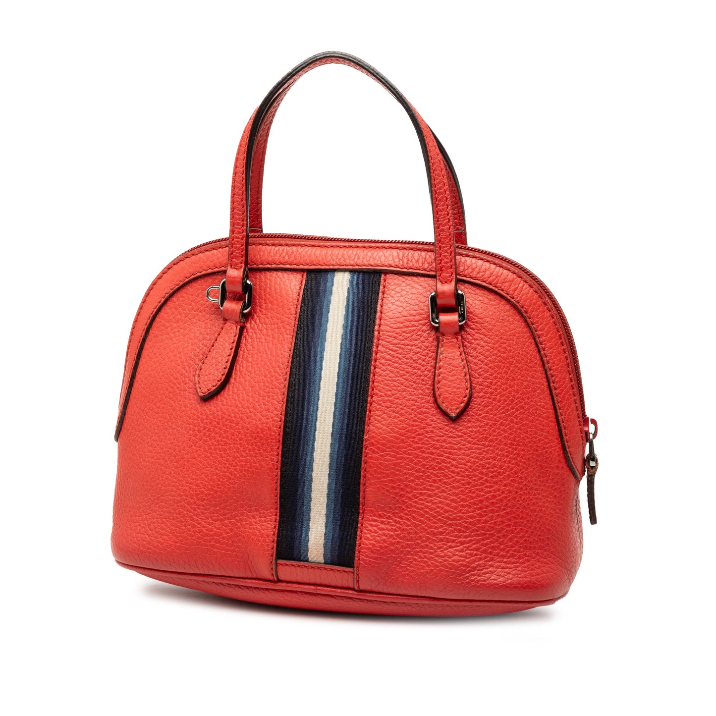Gucci Mini Calfskin Web Dome Satchel