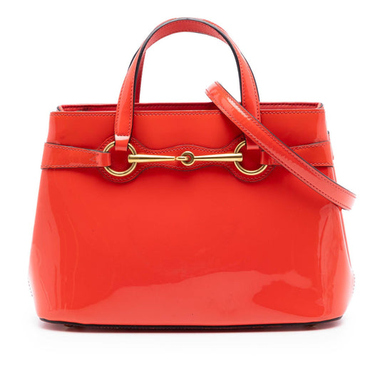 Gucci Patent Bright Bit Satchel