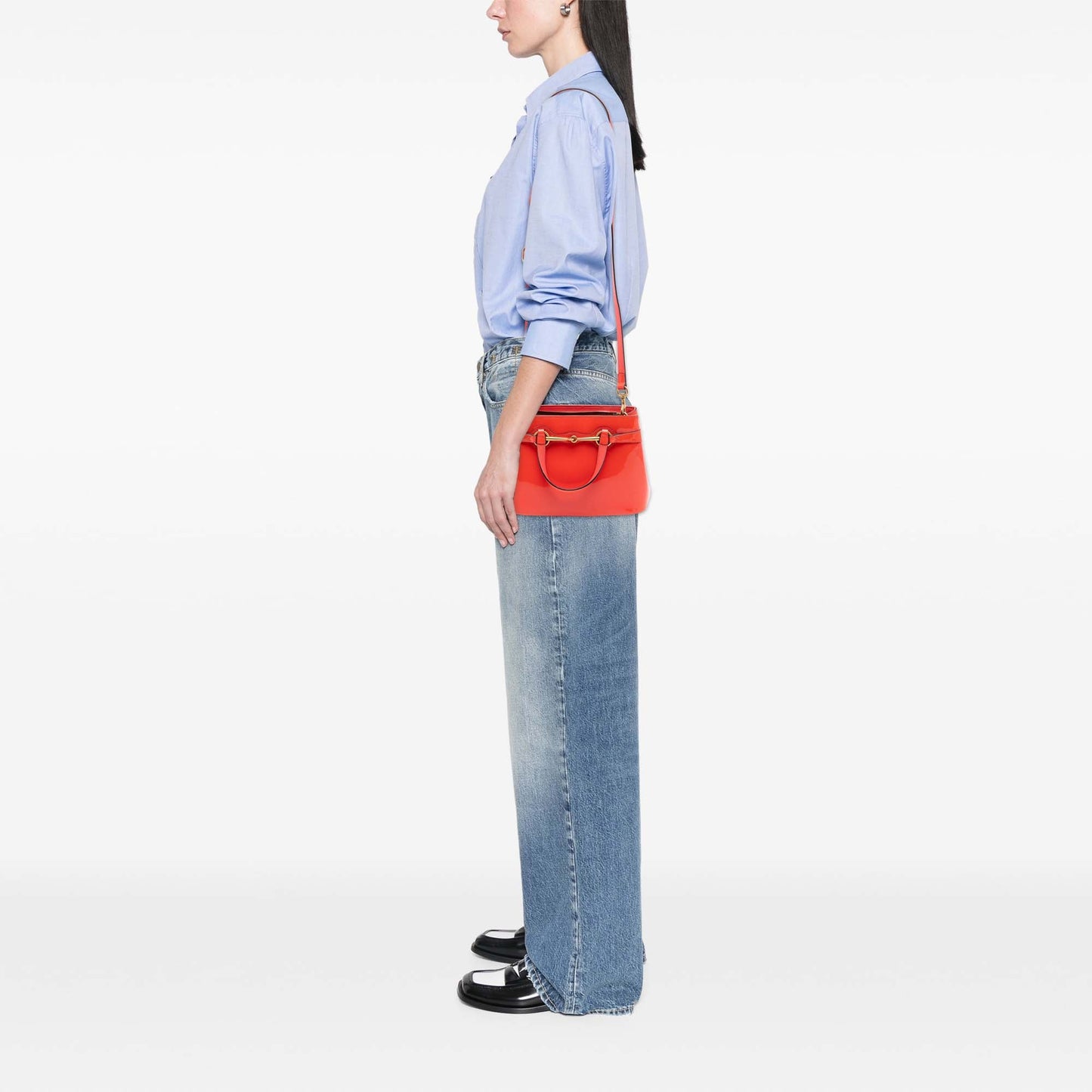 Gucci Patent Bright Bit Satchel
