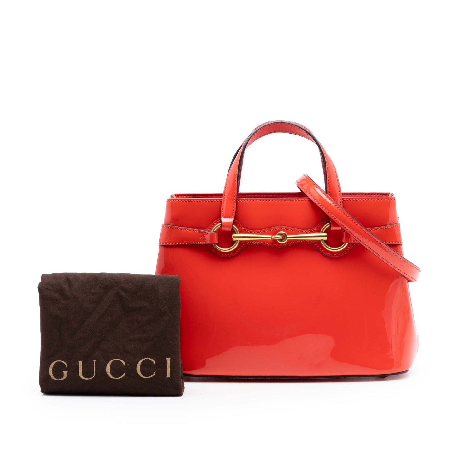 Gucci Patent Bright Bit Satchel