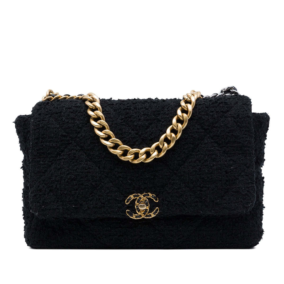 Chanel Maxi Tweed 19 Flap