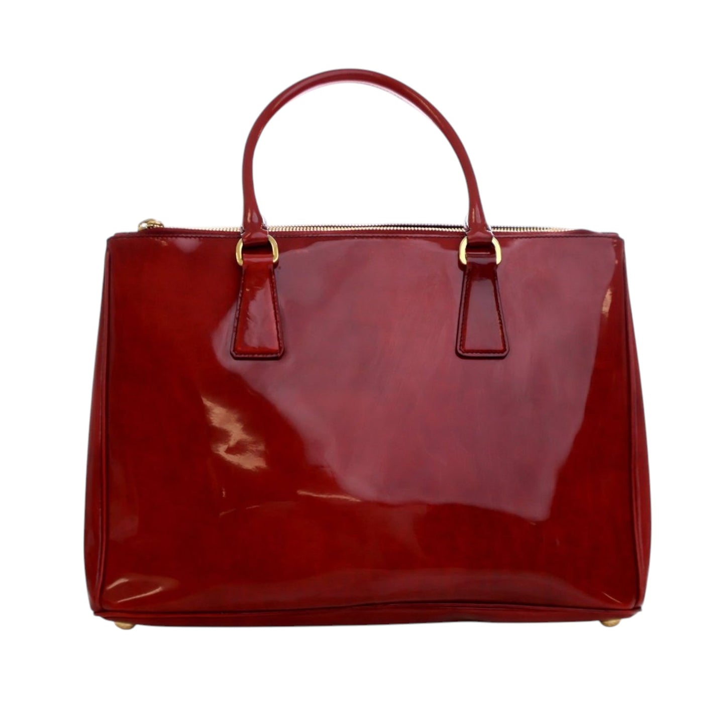 Prada Medium Spazzolato Galleria Double Zip Satchel