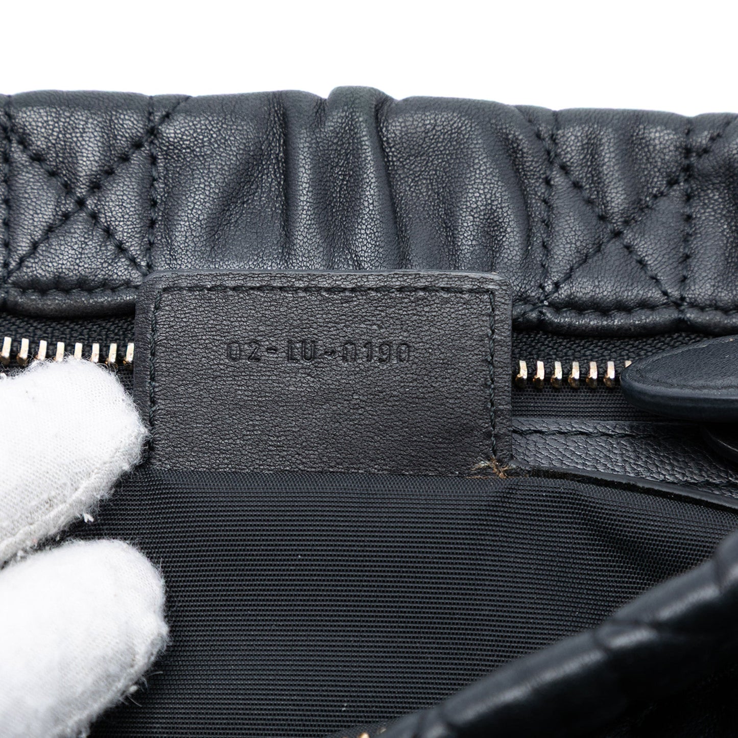Dior Calfskin Cannage Rose Clutch