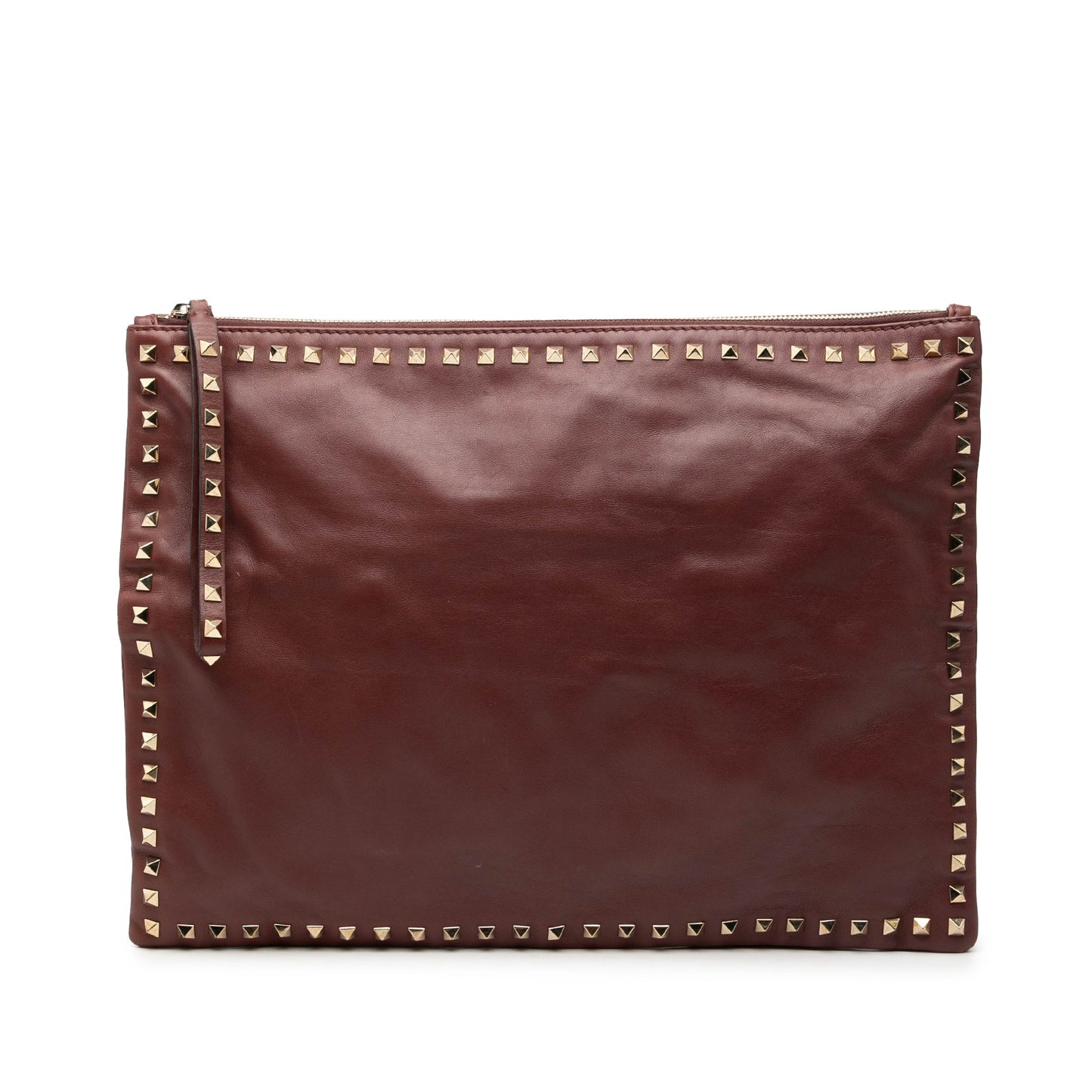 Valentino Large Leather Rockstud Clutch