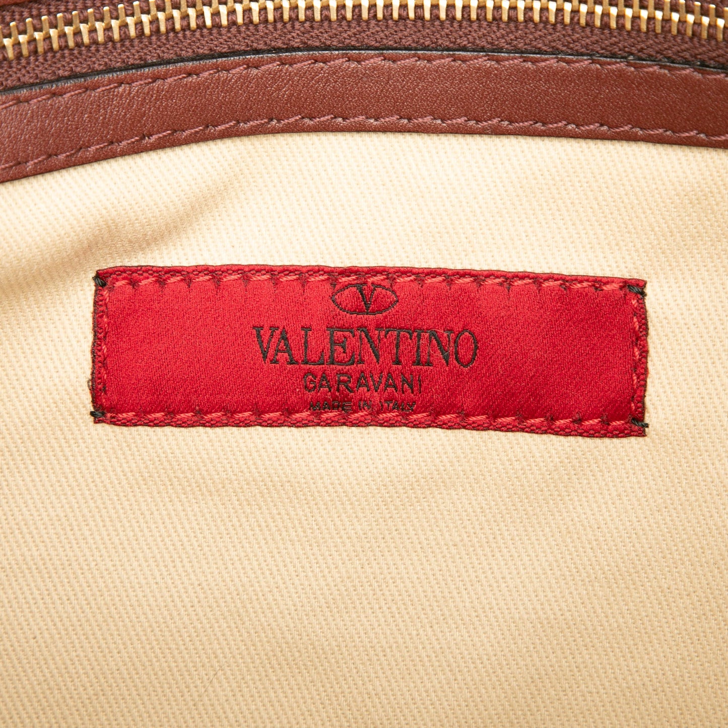 Valentino Large Leather Rockstud Clutch
