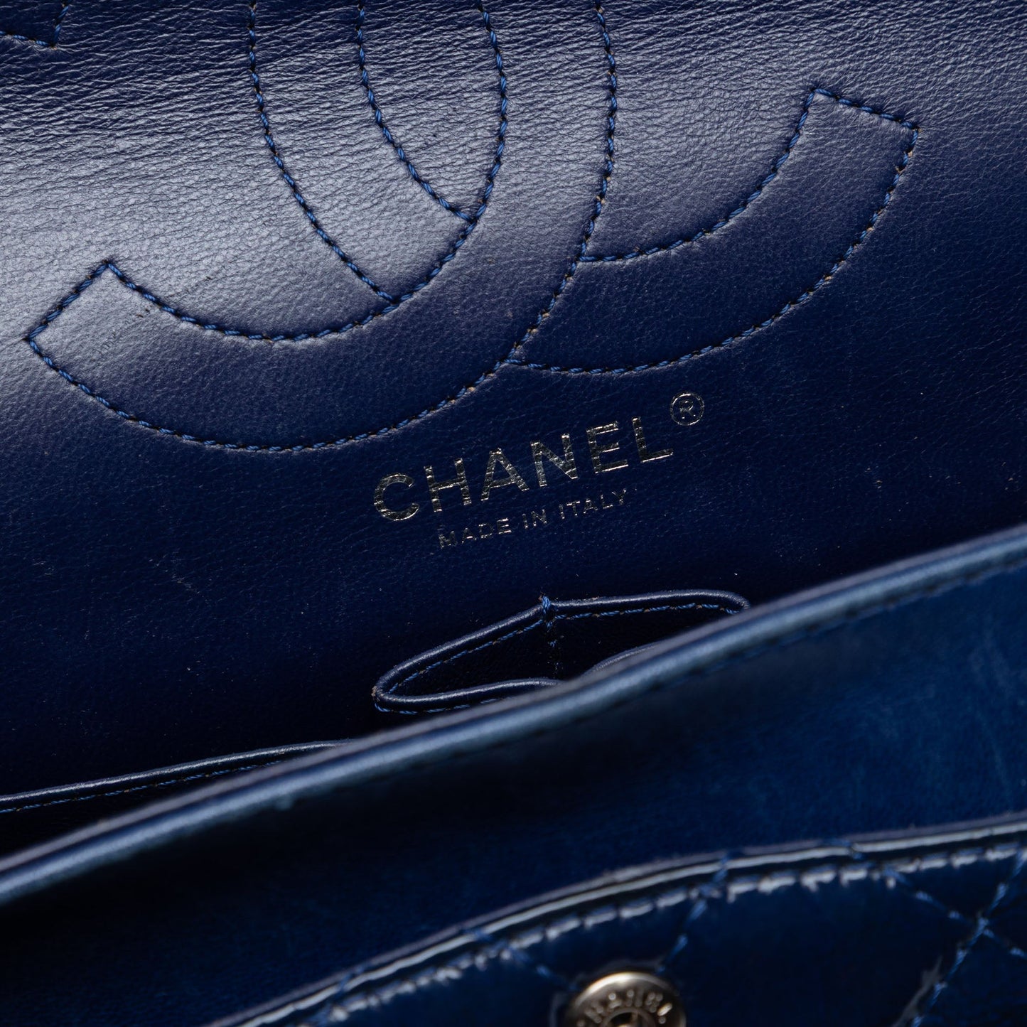 Chanel Quilted Crinkled Patent Reissue 2.55 Double Flap 226