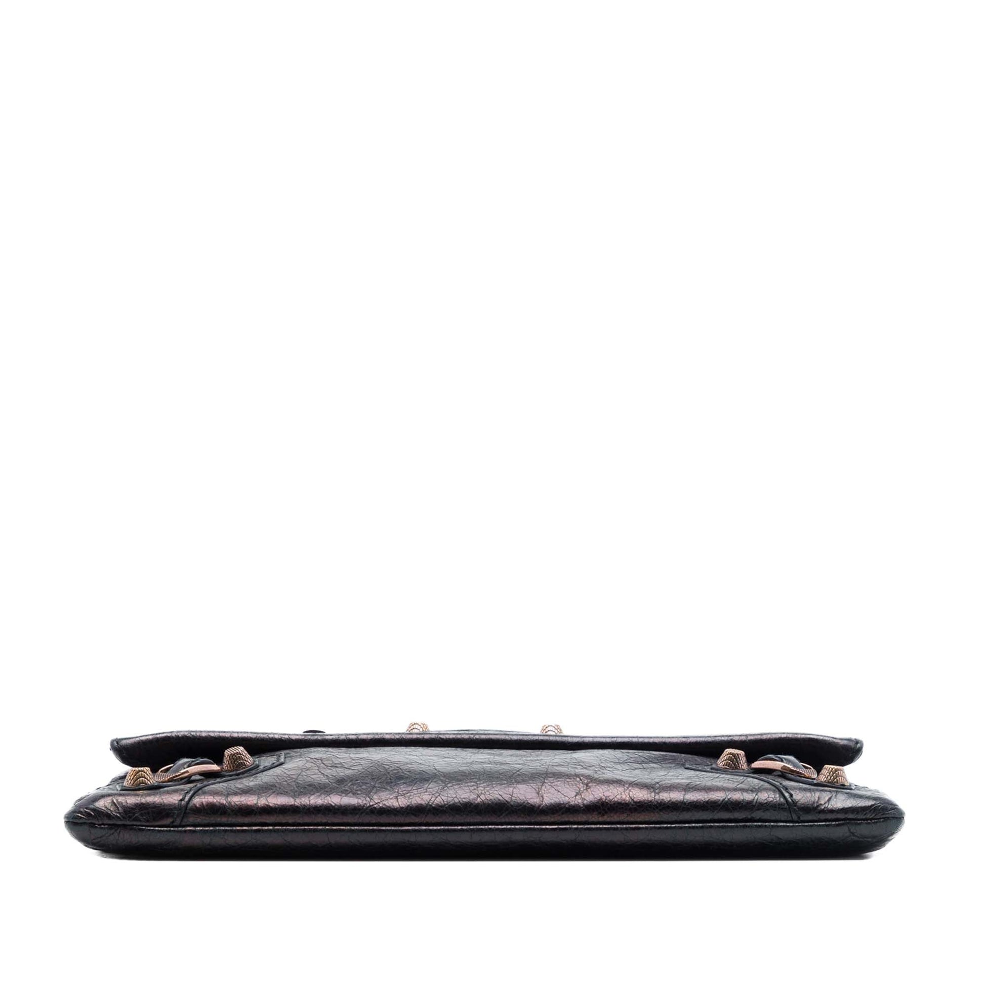 Balenciaga Lambskin Motocross Giant 12 Envelope Clutch