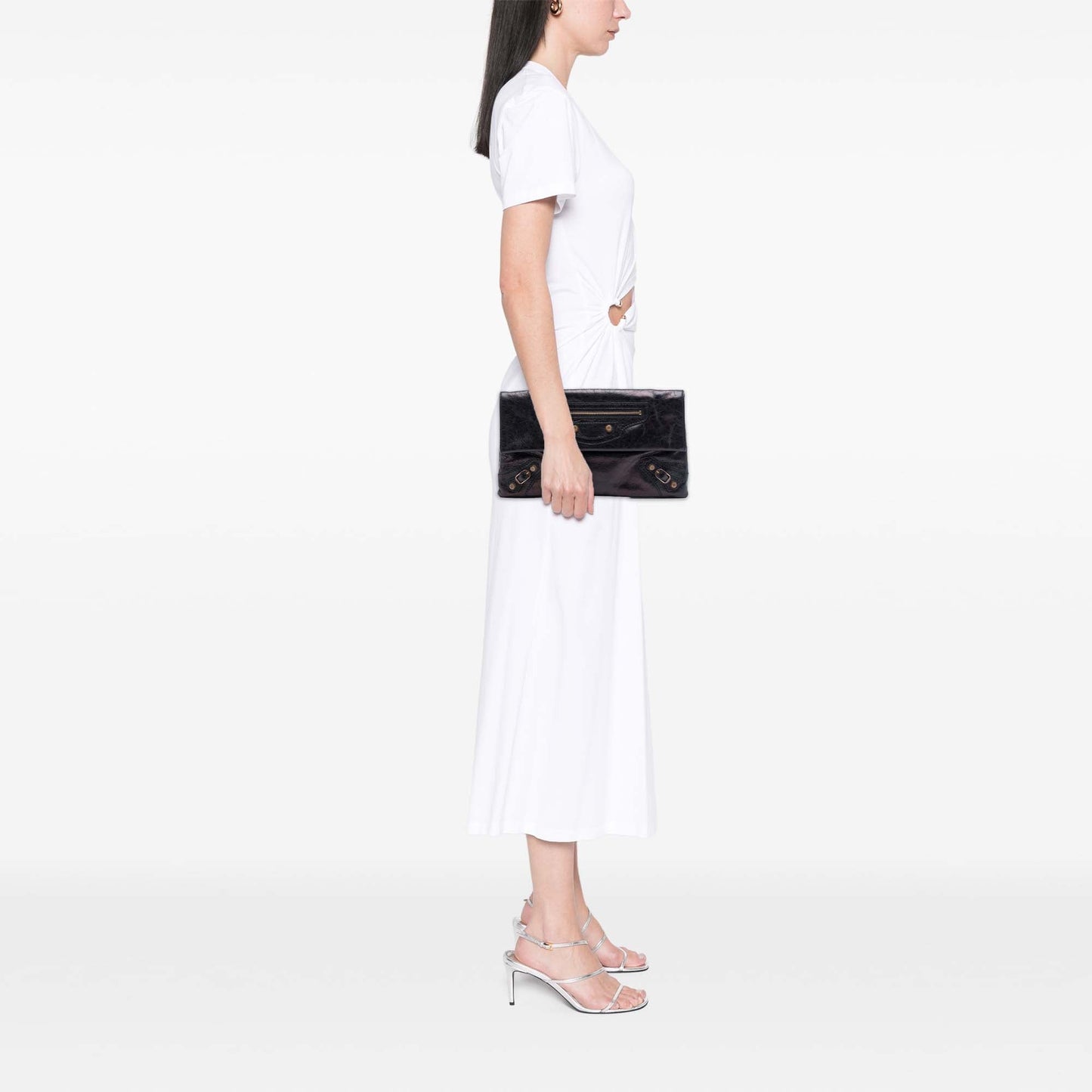 Balenciaga Lambskin Motocross Giant 12 Envelope Clutch